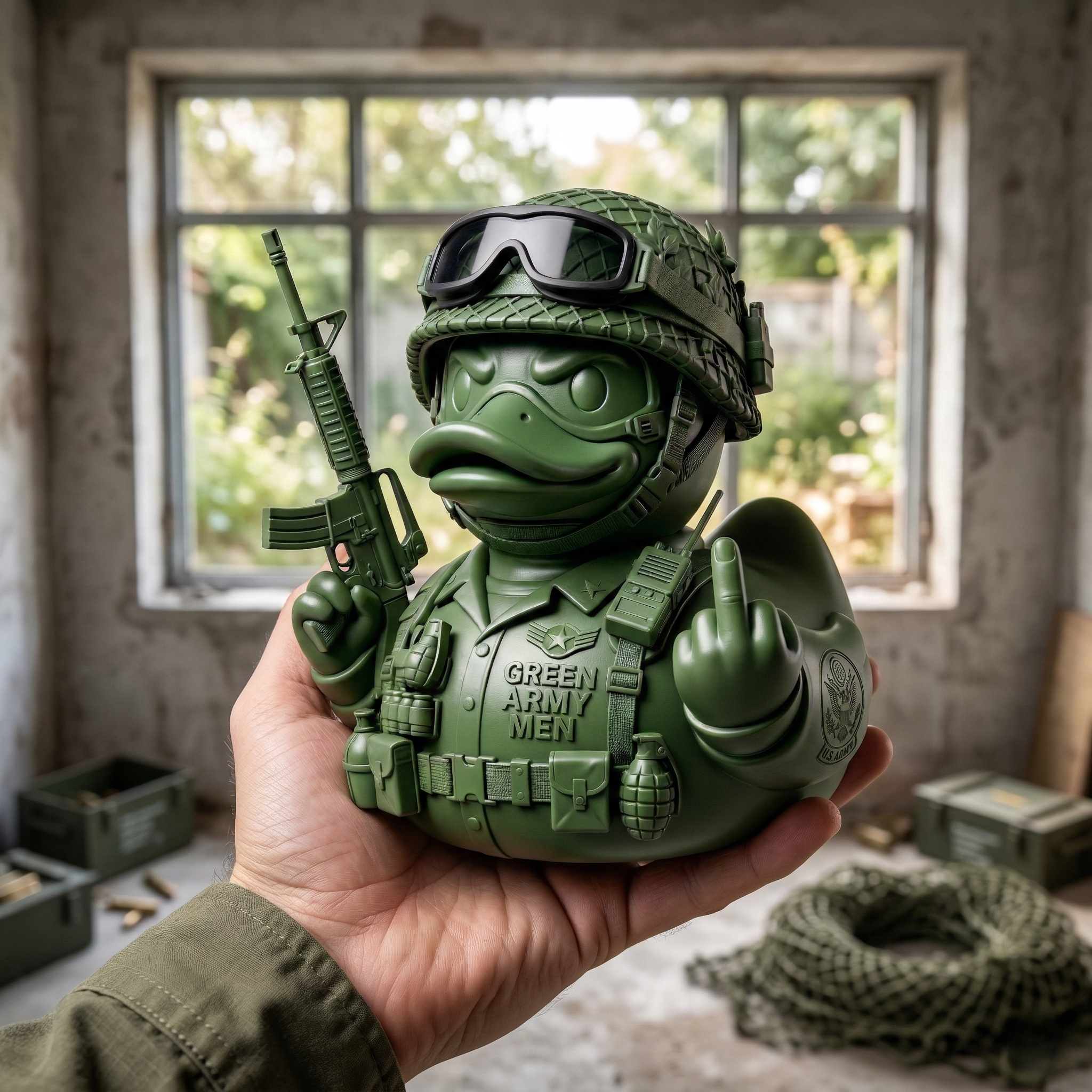 Green Army Men Tactical Duck