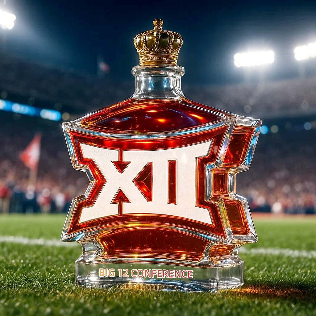 Big 12 Conference Logo Limited Edition Whiskey Bottle