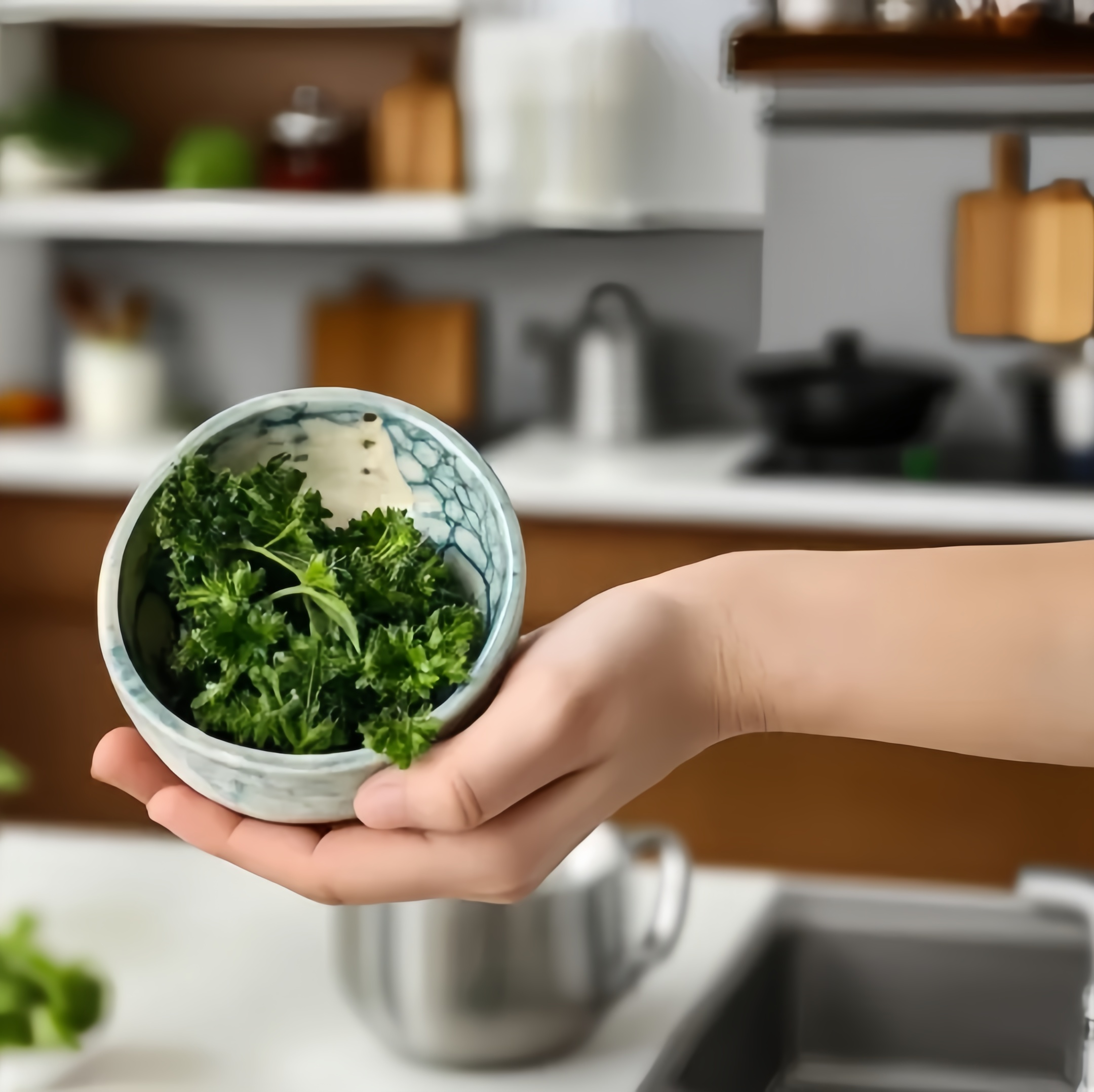 Earthenware Herb/Coriander Stripper