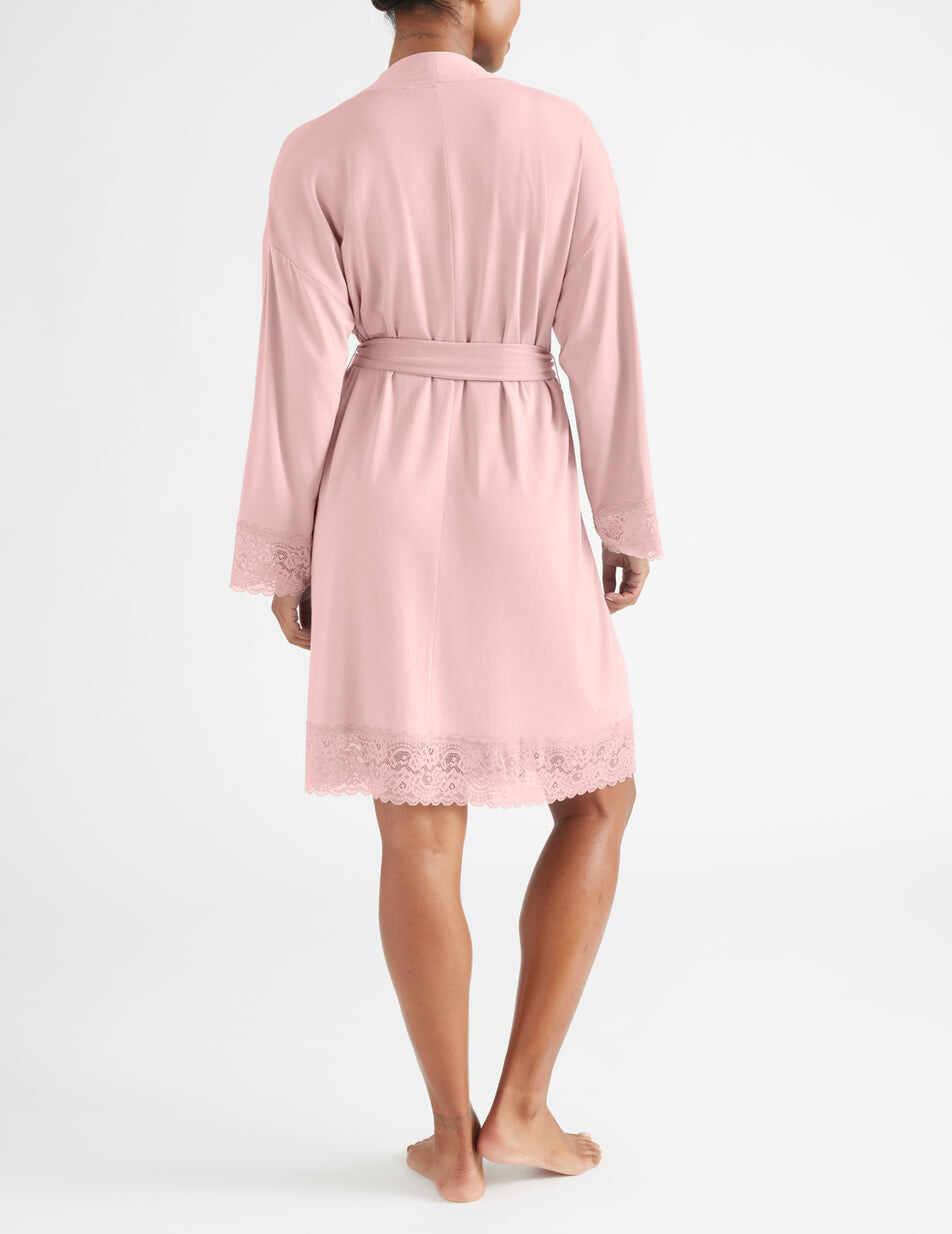 Lace Trim Robe