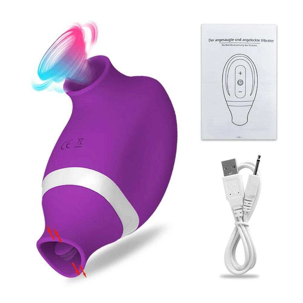 2-in-1 Clitoral Sucking Vibrator – G-Spot & Licking Dual Stimulator