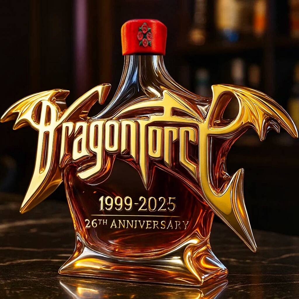 Dragon Force 26th Anniversary Whisky Bottle