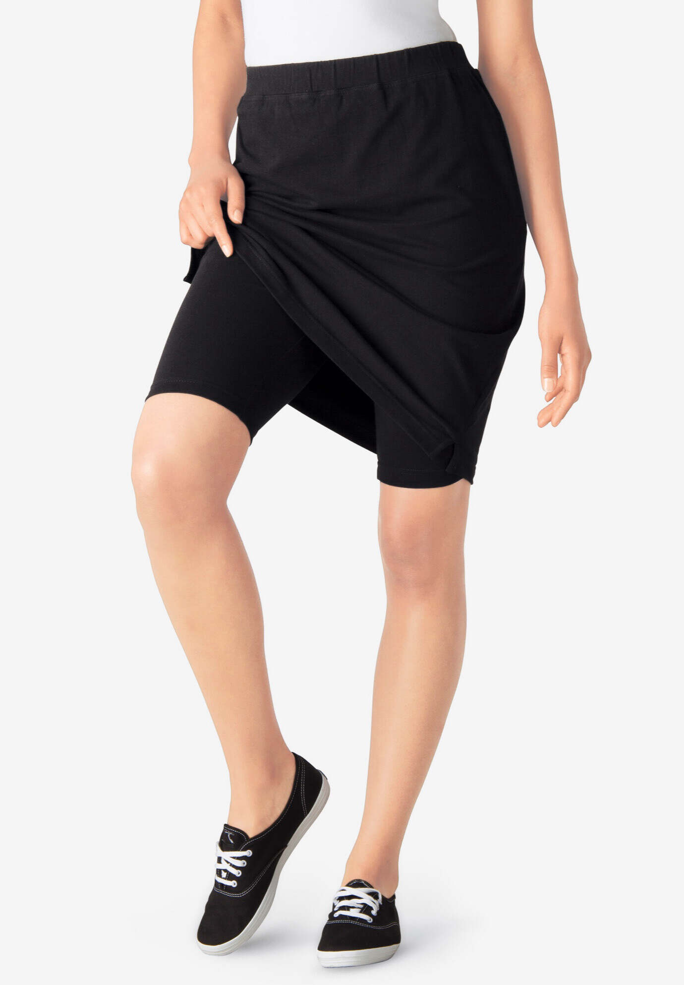 Stretch Cotton Skort