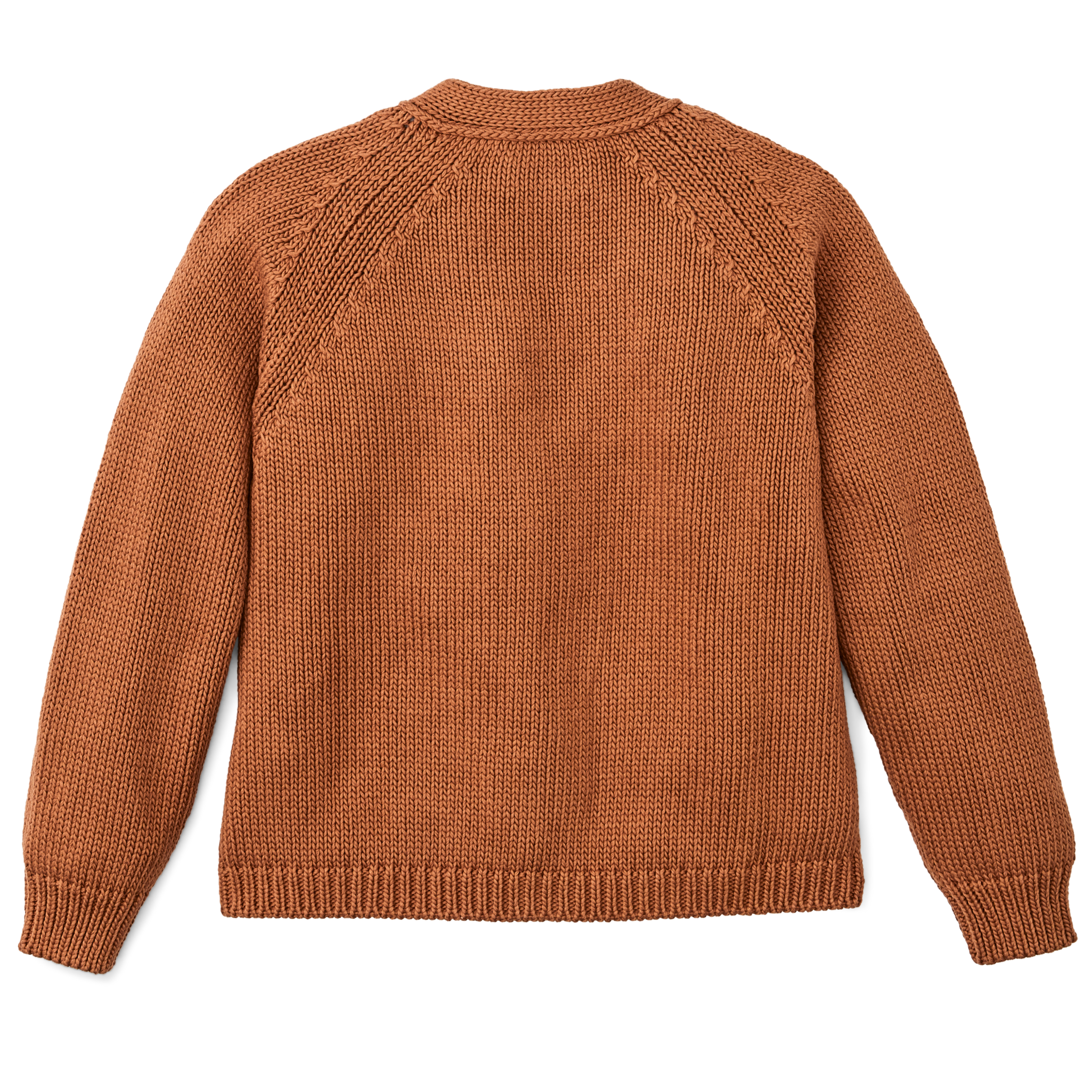 Women's Rustic Cotton Cardigan - Chestnut