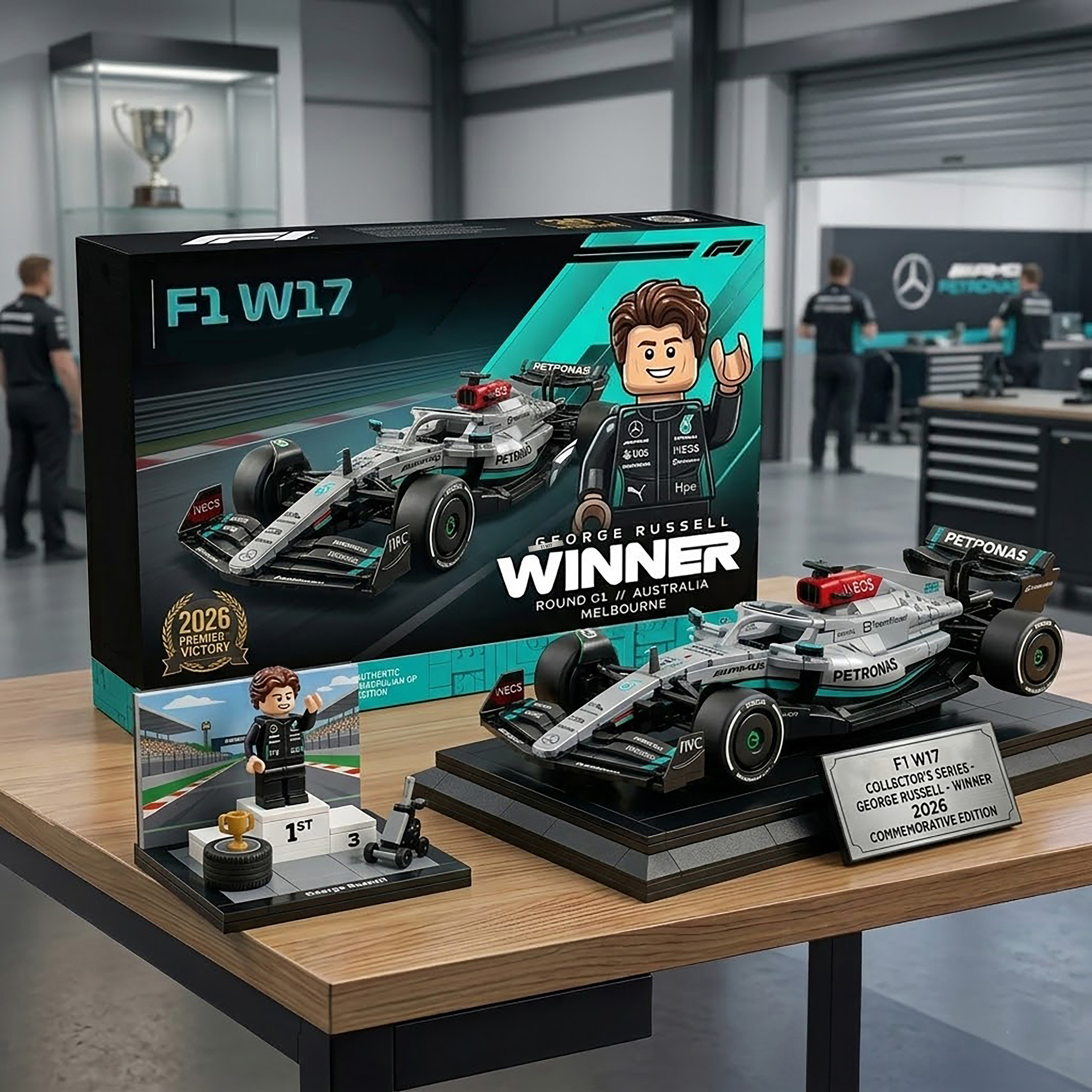🏎️ Mercedes-AMG F1 W17 George Russell 2026 Winner Collector Set