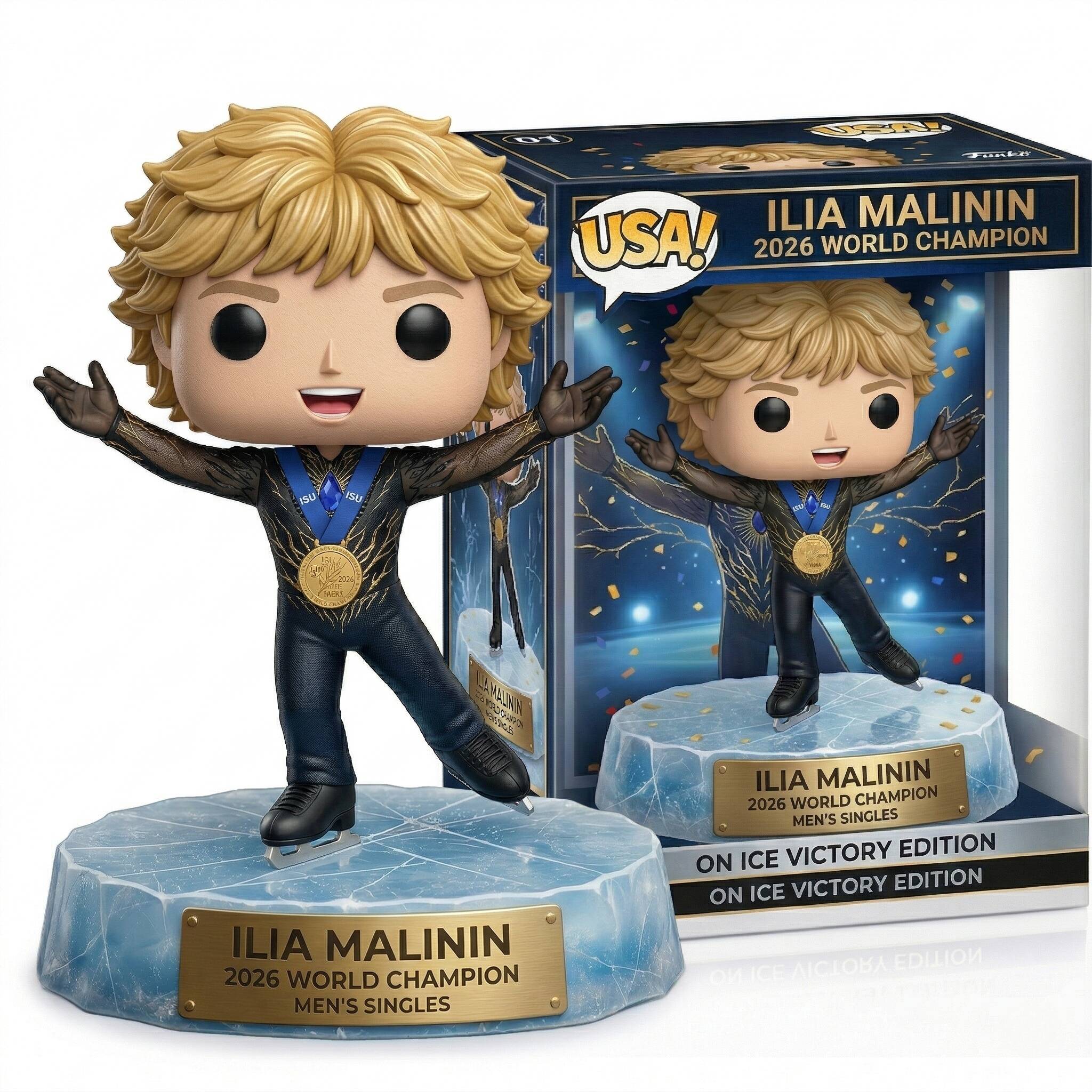 Ilia Malinin 2026 World Champion Commemorative POP!