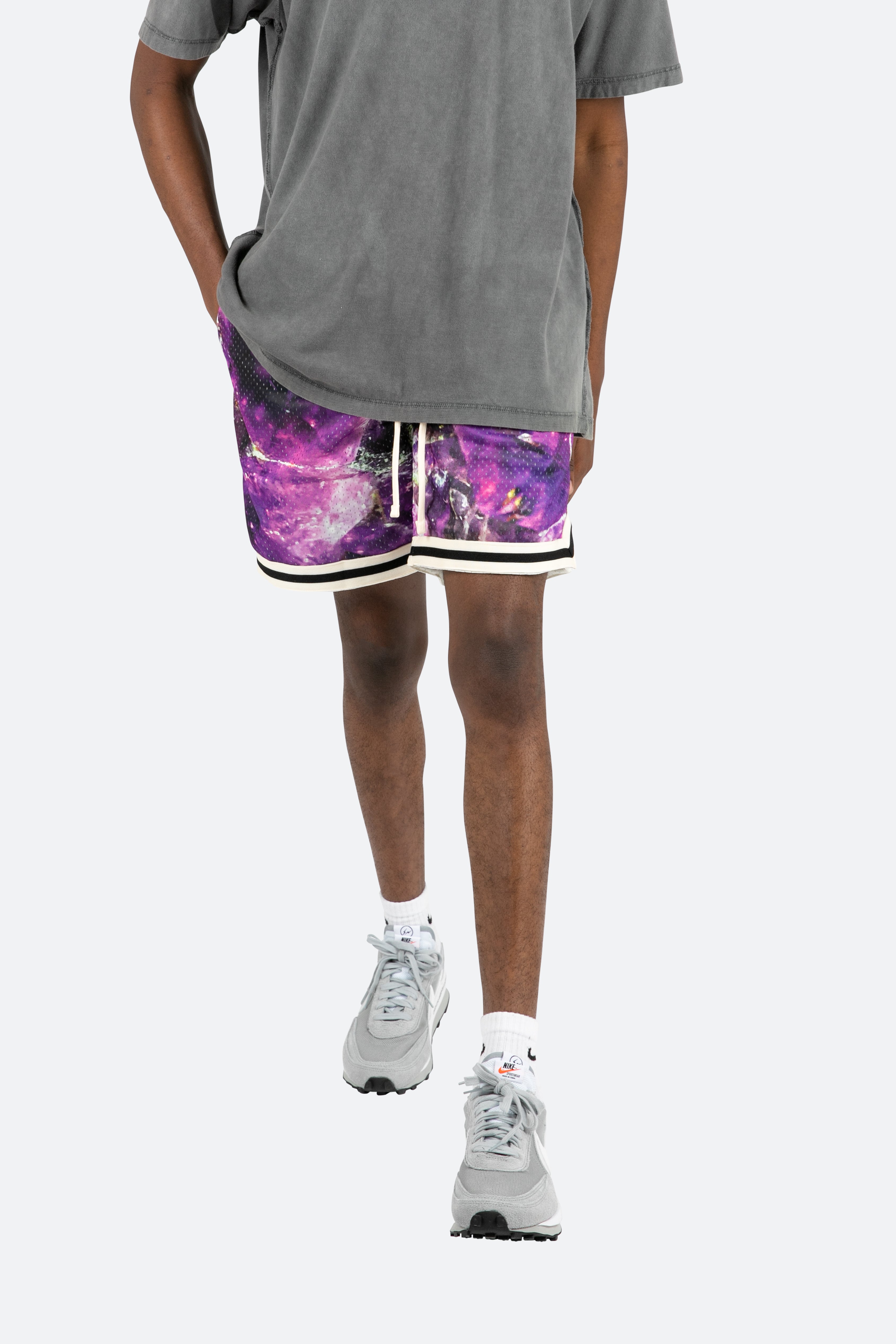 Crystal Basketball Shorts - Purple