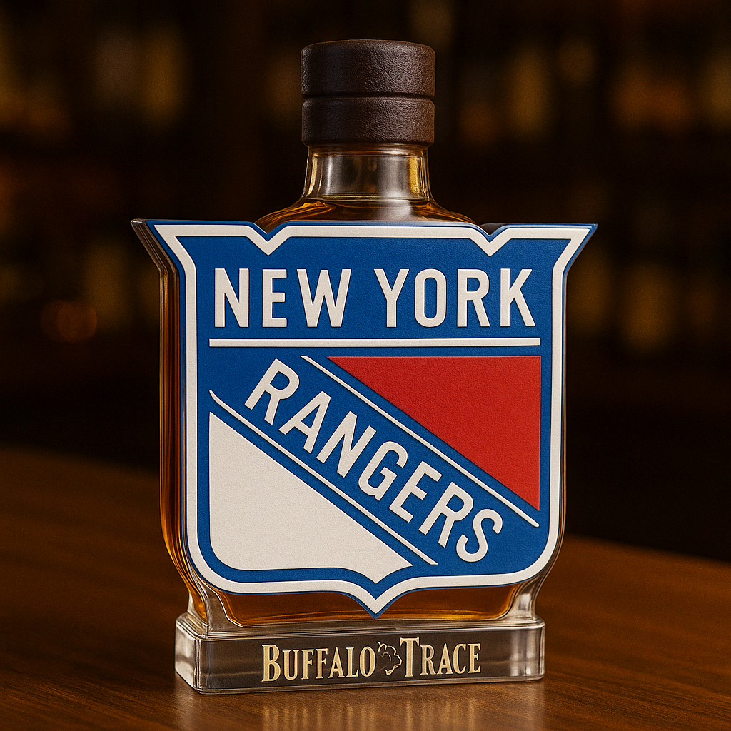 New York Rangers Whiskey Bottle