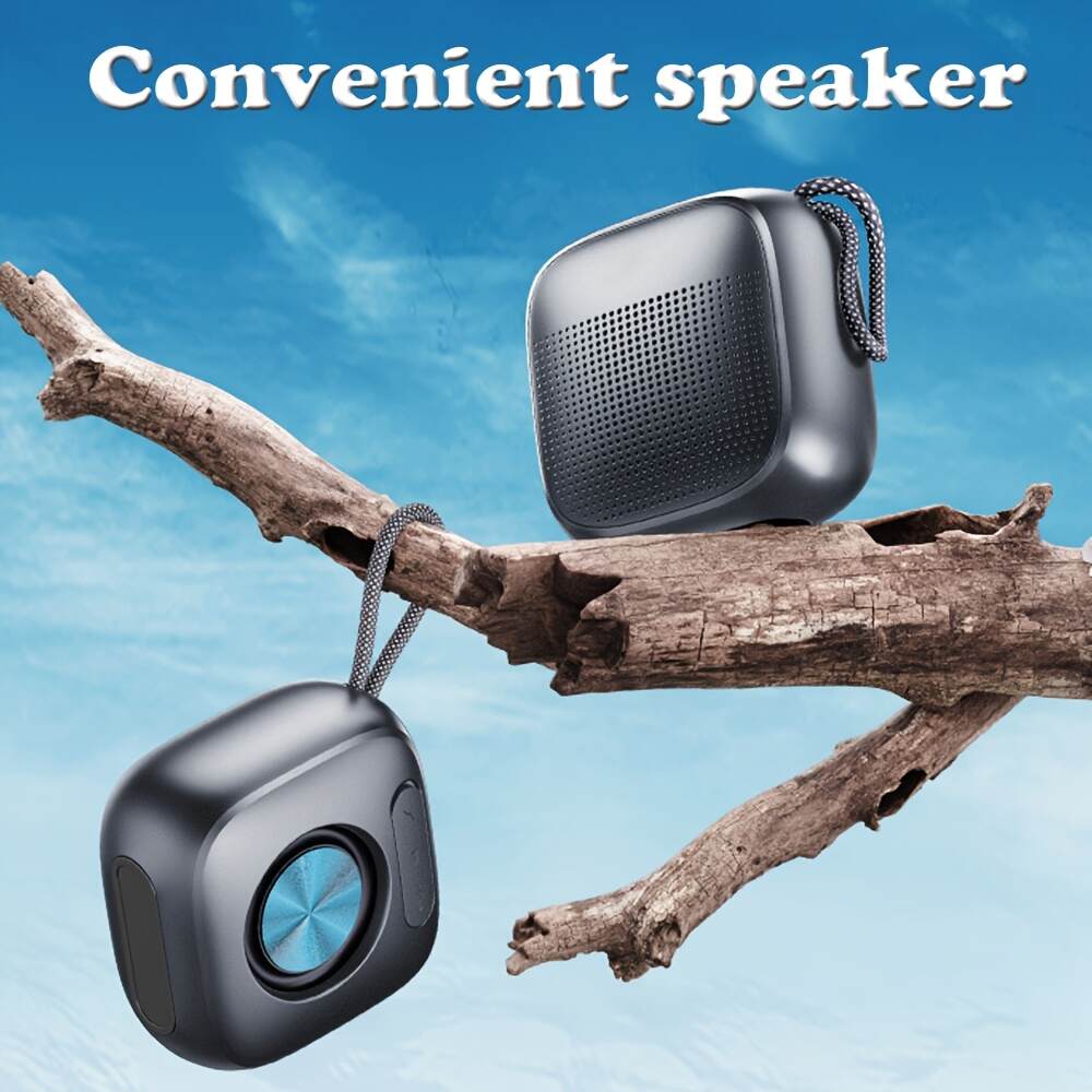 [Portable Wireless Speaker] Portable Wireless Speaker | TWS Stereo, Automatic Call Cut-Off, Private Protection, FM Radio, TF Card, USB, Type-C Charging, Convenient Lanyard, Suitable for Birthday Gifts or Outdoor Camping