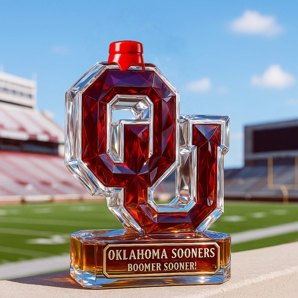University of Oklahoma Sooners Whiskey Bottle