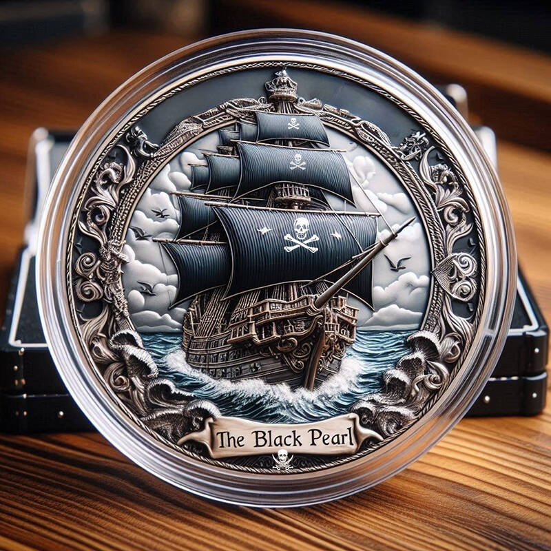 Classic Pirates Ship Commemorative Coin