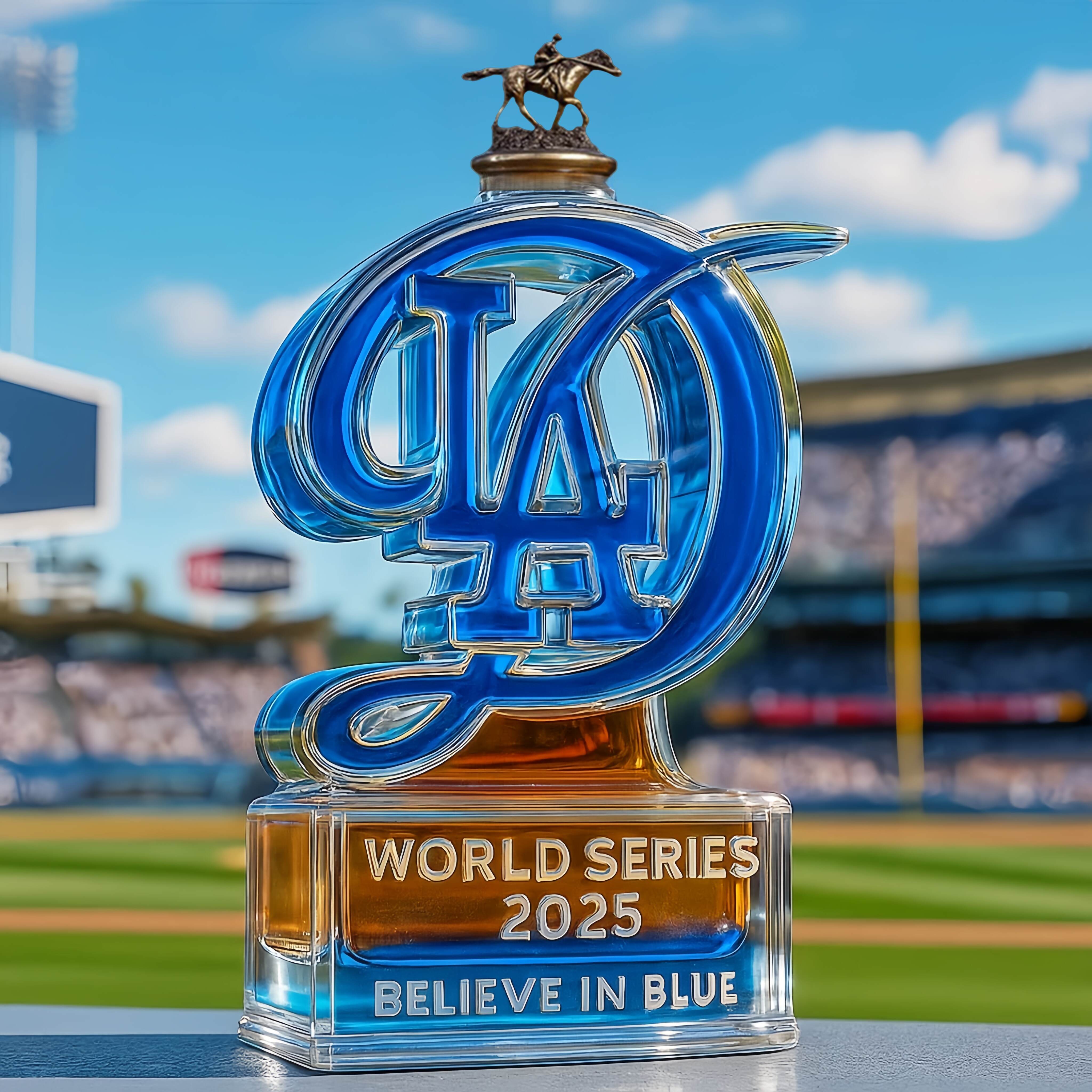 LA 2025 World Series Limited Edition Whisky Bottle