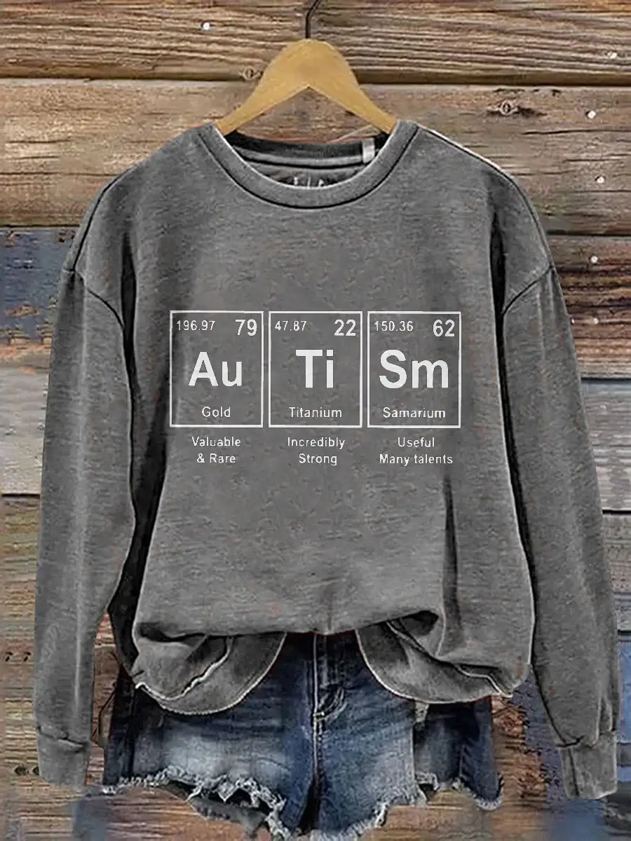 Autism Awareness Advocate Autism Teaching Autistic Students Print Casual Sweatshirt
