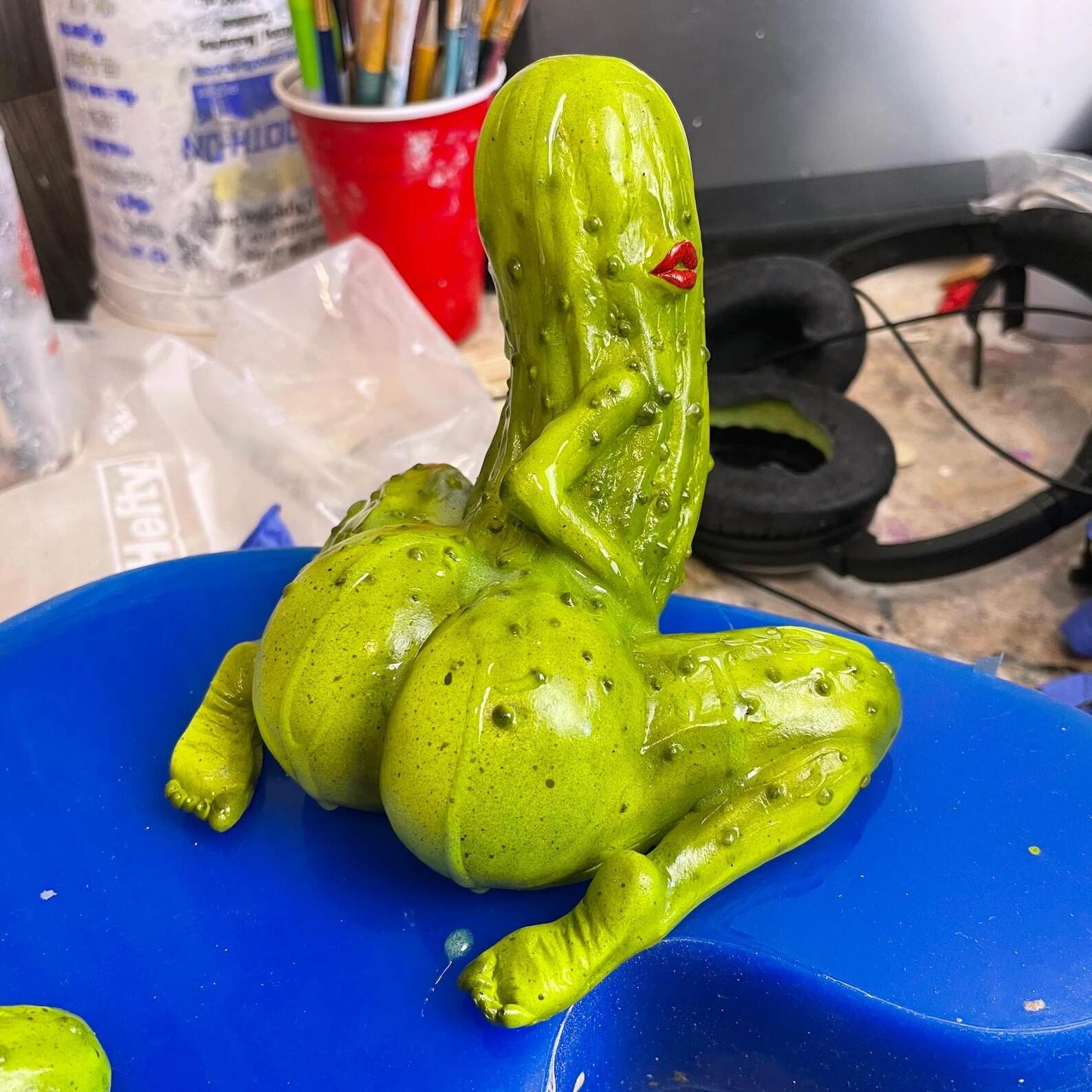 Pickle Back Resin Figure