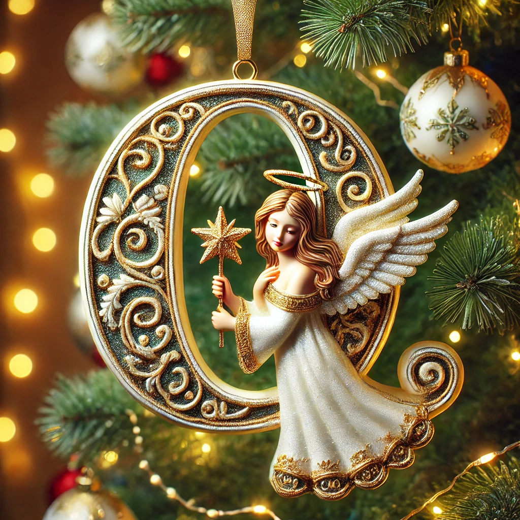 Angel Letter Christmas Tree Ornament