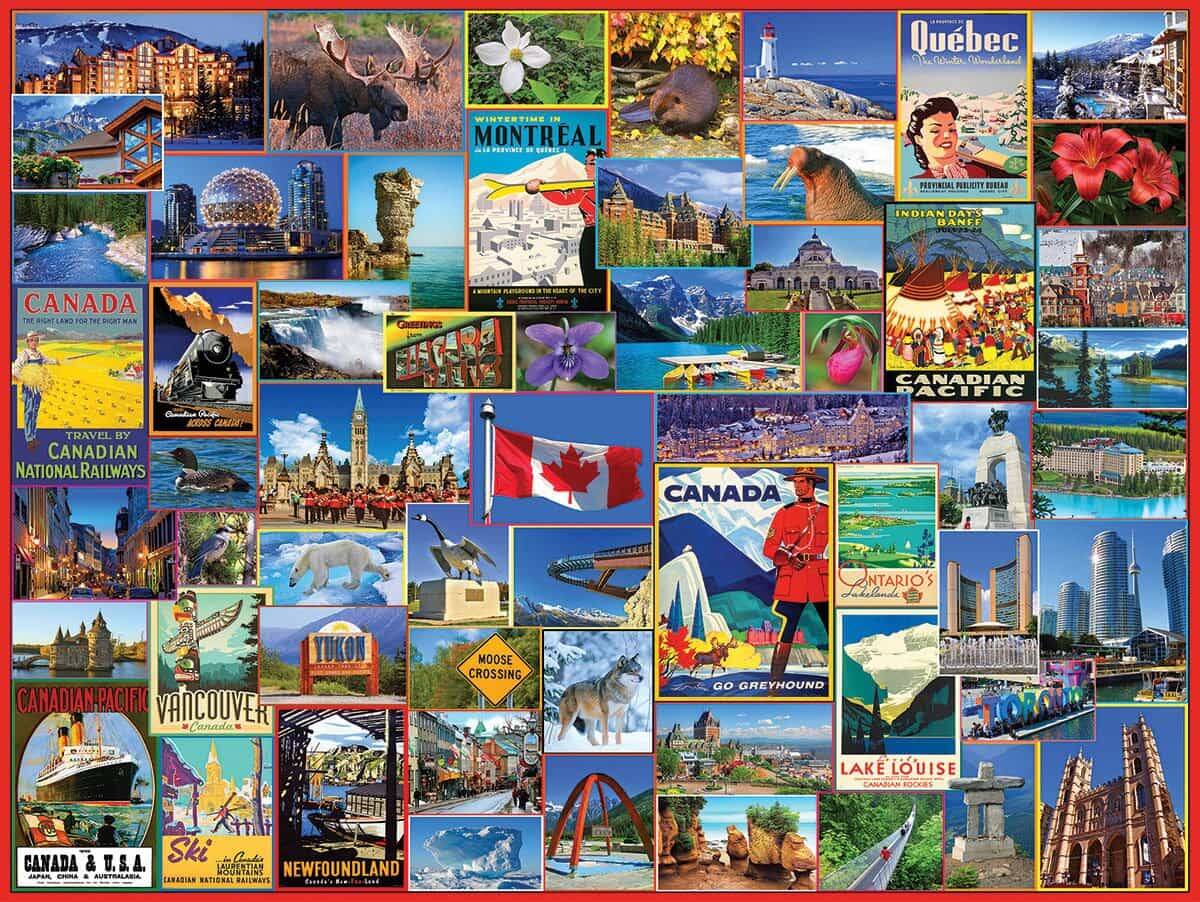 Best Places in Canada (1317pz) - 1000 Piece Jigsaw Puzzle