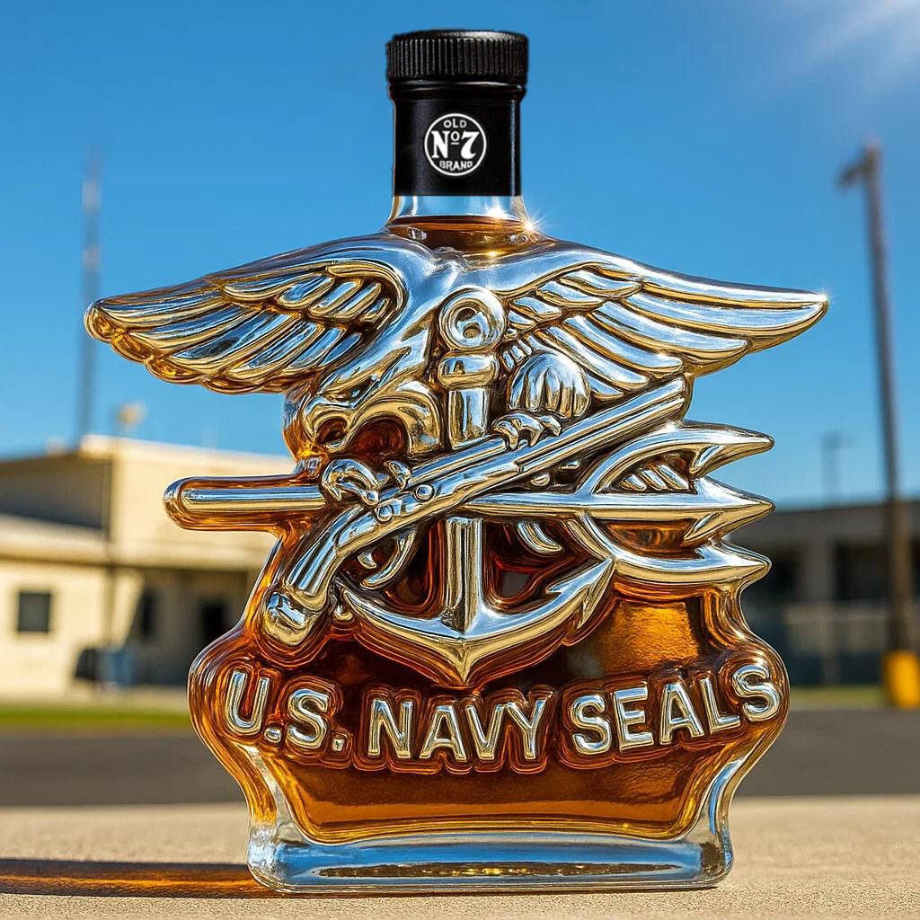 Navy SEALS Whiskey Bottle