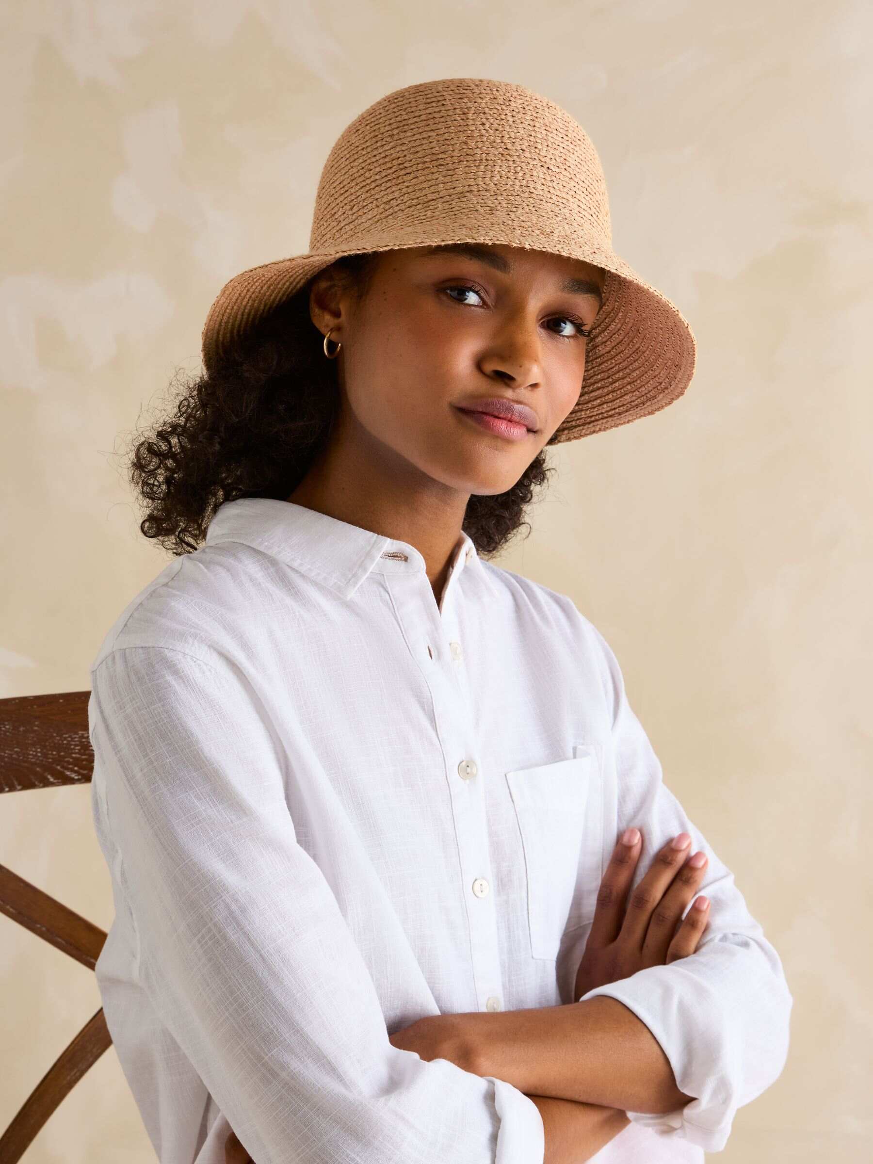 Albany Natural Adjustable Straw Hat