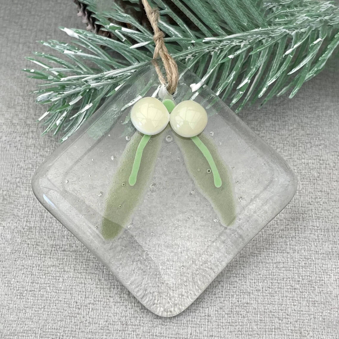 WINTER-Fused Glass Ornament Series