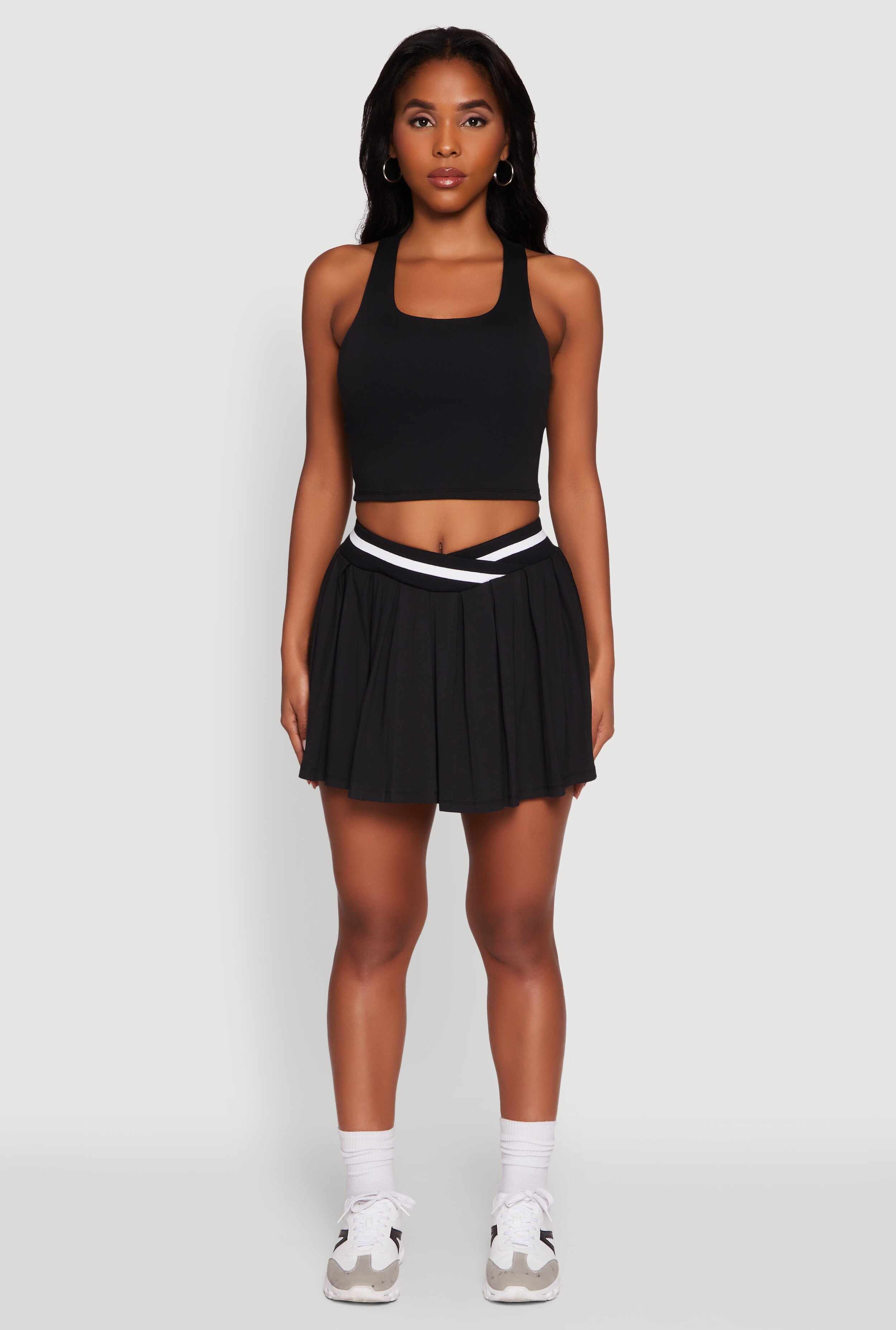 Racerback Scoop Neck Crop Top