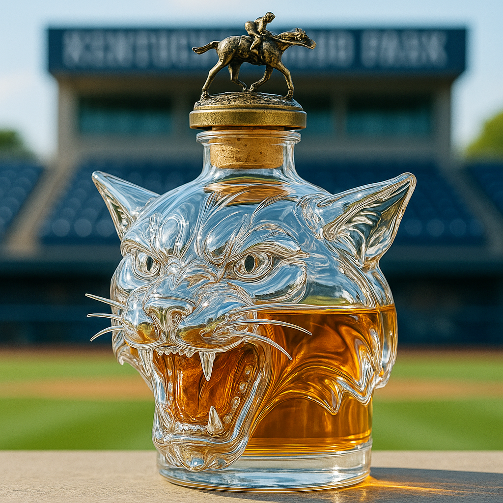 Kentucky Wildcat Whiskey Bottle