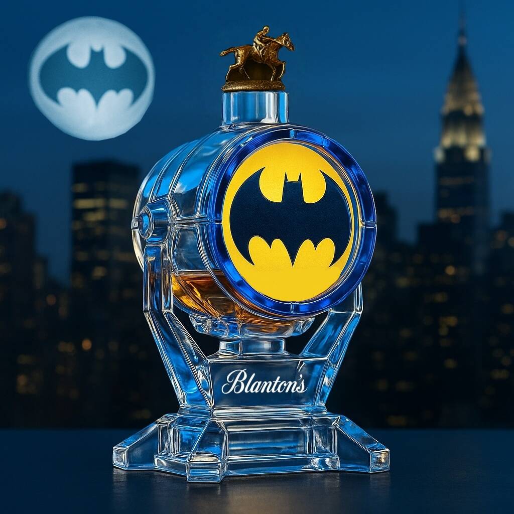 The Bat-Signal Whiskey Bottle