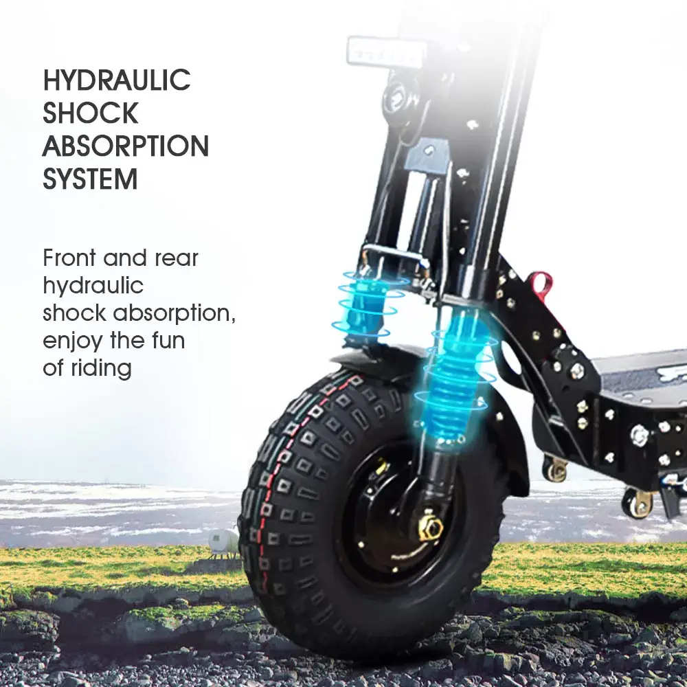 2022 New K14 14inch 8000W Fat wheels skateboard electric scoote with Short Handle fast speed 58MPH