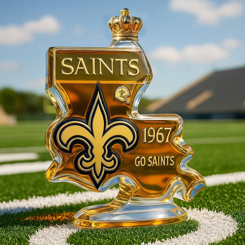 New Orleans Saints Limited Edition Whisky Bottle