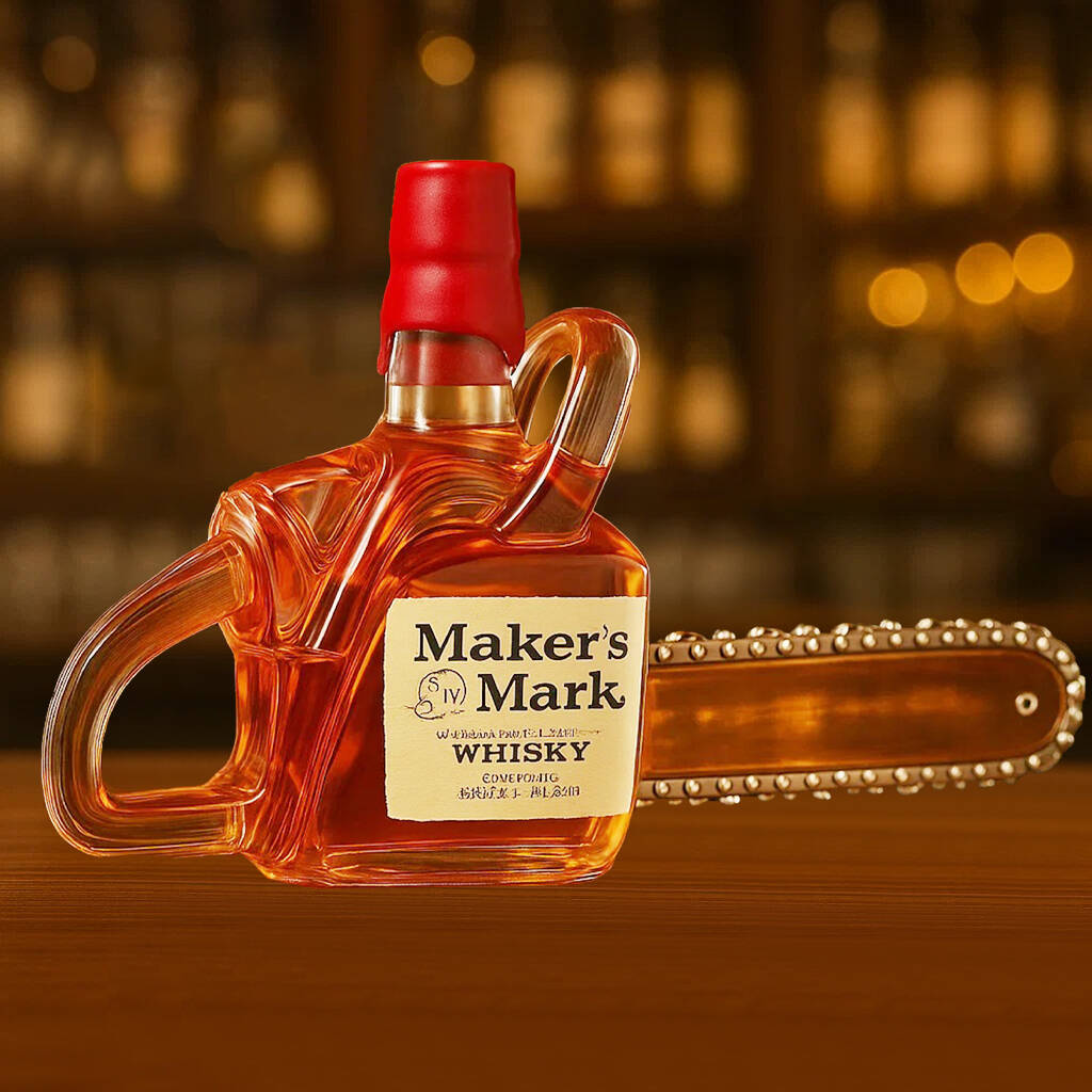Chainsaw Whiskey Bottle