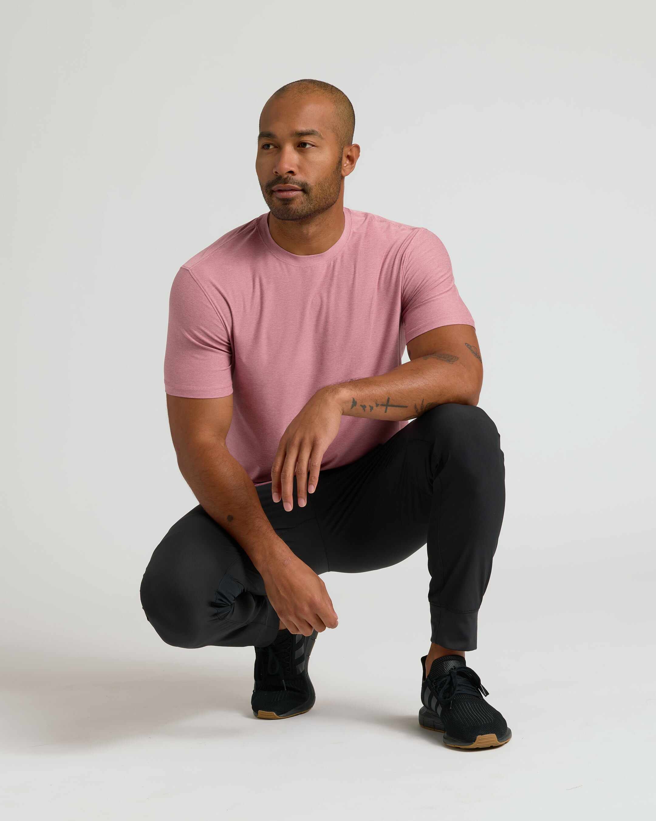 Quartz Rose Active Crew Neck Tee