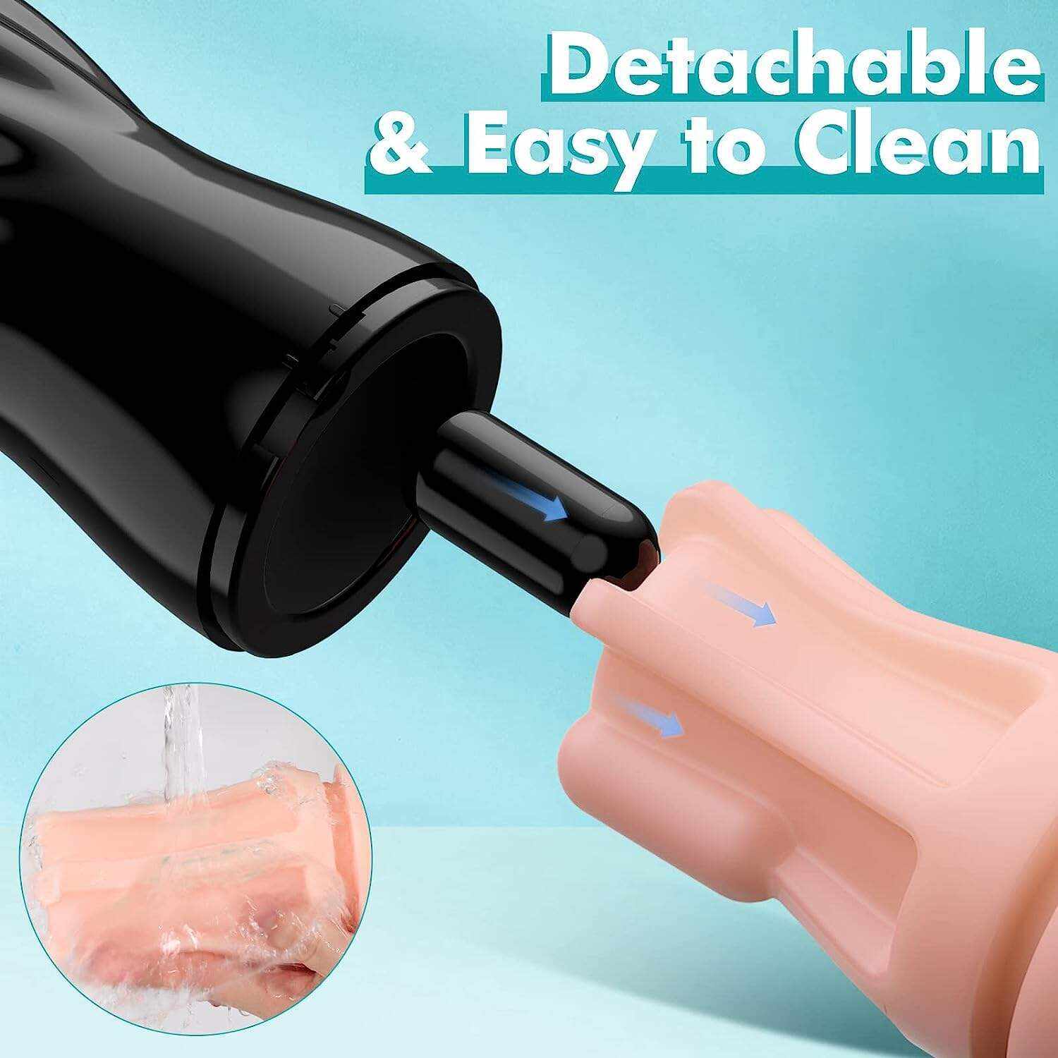 Automatic Sucking Male Masturbators - Upgraded 7 Vibration & Suction Hands Free Pocket Pussy Male Stroker with 3D Realistic Textured, Blowjob Toy Mens Adult Male Sex Toys for Men (Black)