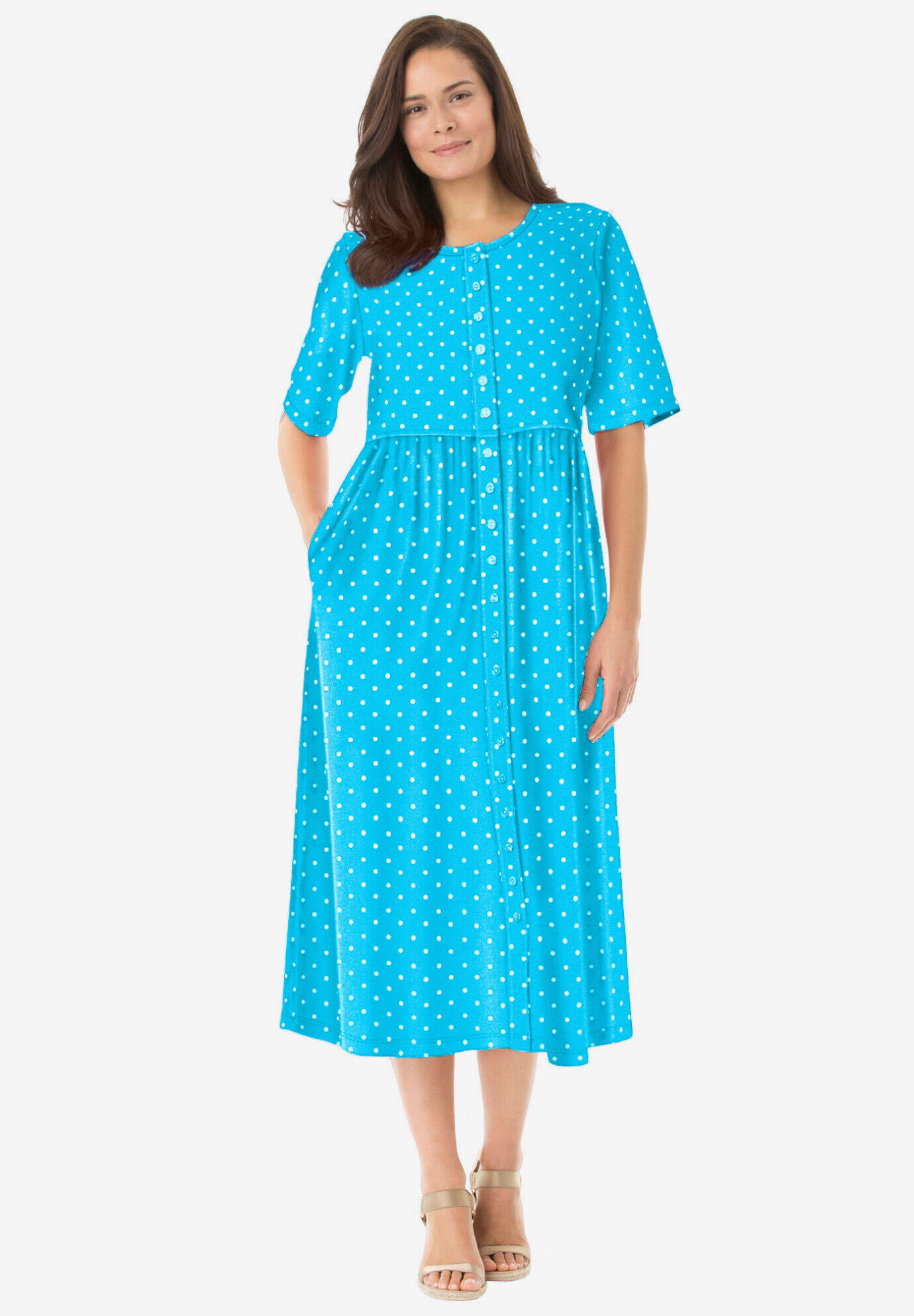 Button-Front Essential Dress
