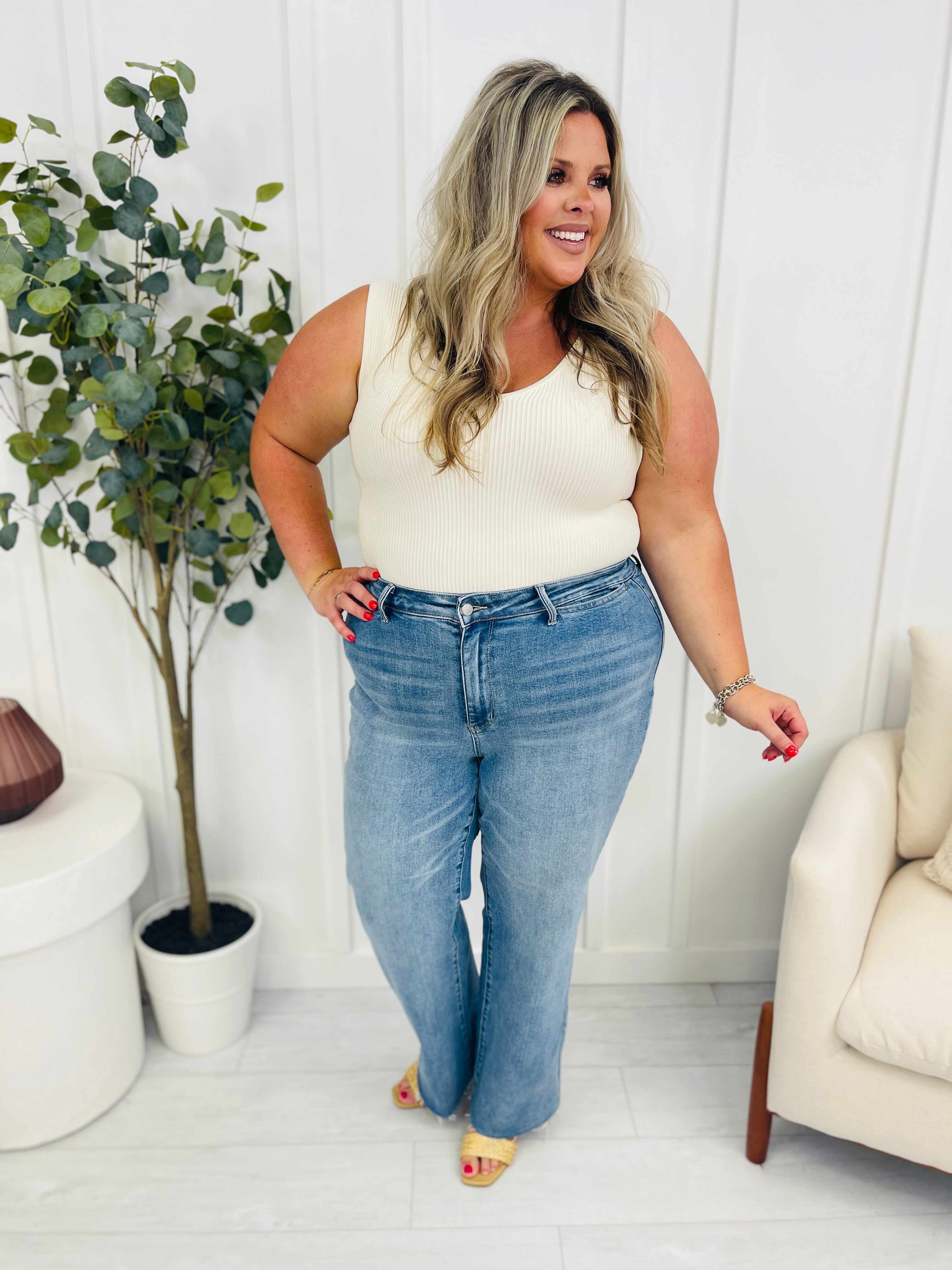 REG/CURVY Stand By Me Wide Leg Trouser Jeans