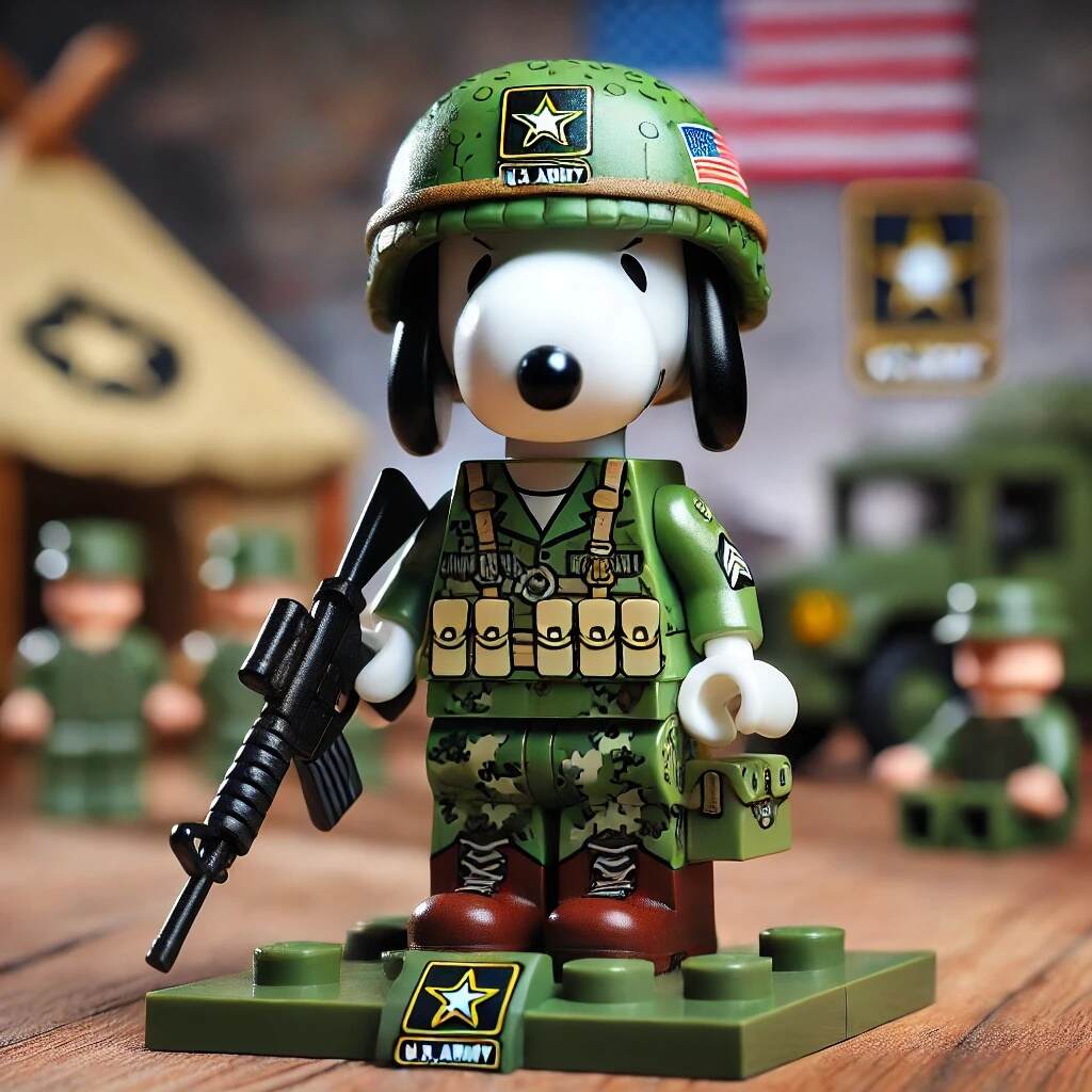 Snoopy Army Minifigure