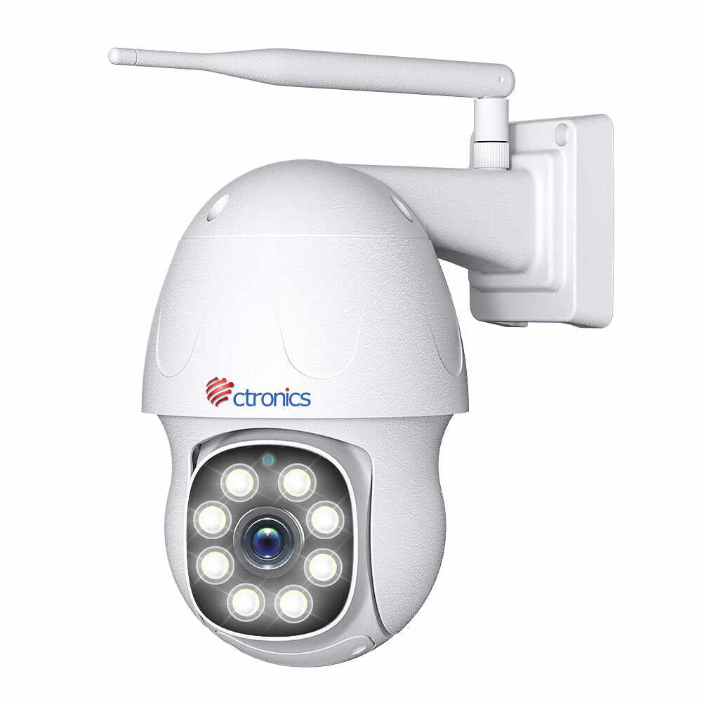 2,4Ghz WiFi 5MP Outdoor Surveillance Camera with Human Detection Auto Tracking 355° Pan 140° Tilt