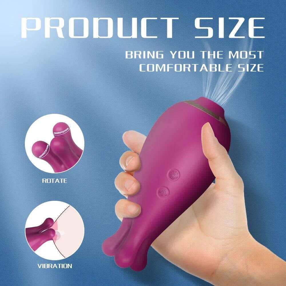 2-in-1 Clit Sucker & Vacuum Stimulator: Powerful Vibrator for Women