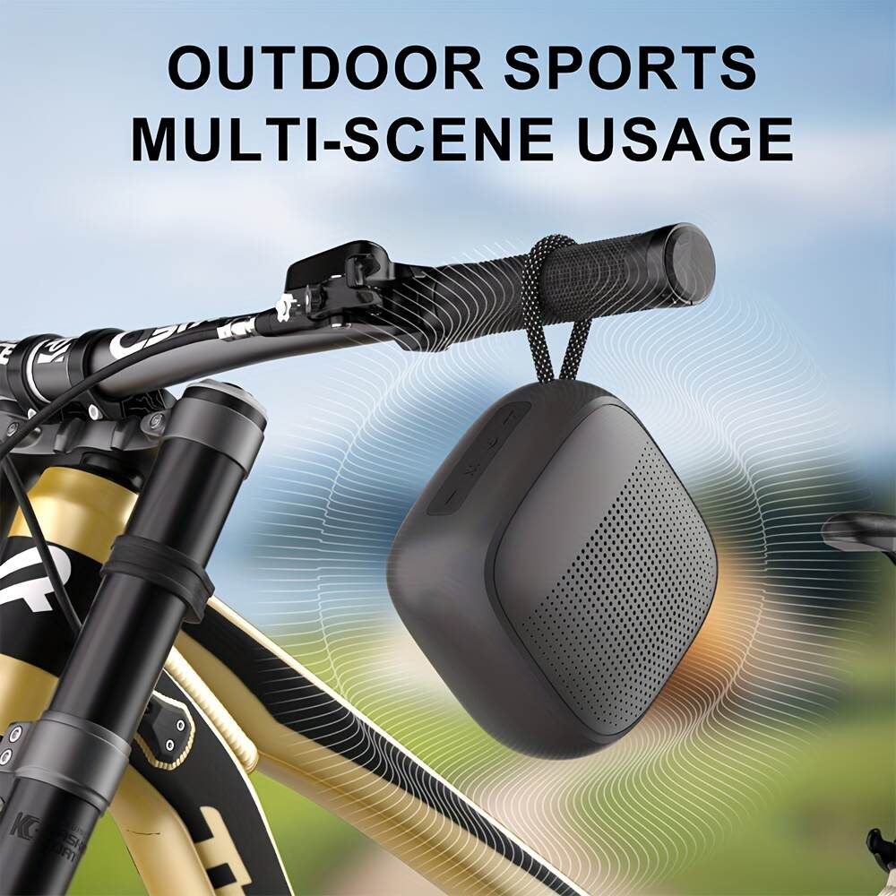 [Portable Wireless Speaker] Portable Wireless Speaker | TWS Stereo, Automatic Call Cut-Off, Private Protection, FM Radio, TF Card, USB, Type-C Charging, Convenient Lanyard, Suitable for Birthday Gifts or Outdoor Camping