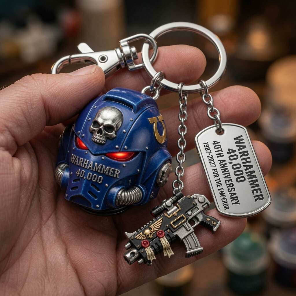 Warhammer 40K 40th Anniversary Keychain
