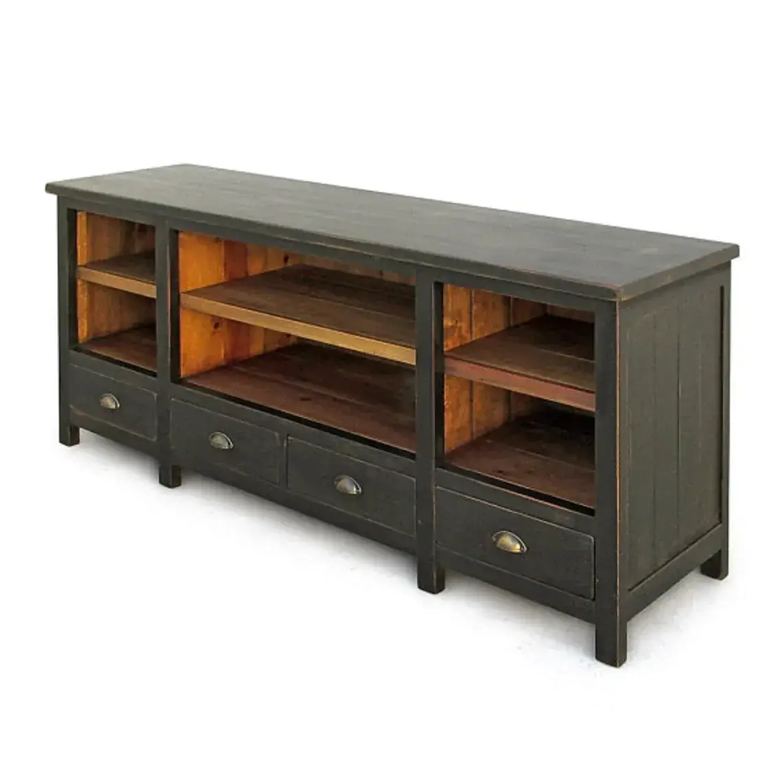 Media Console, TV Stand, Console Table, Reclaimed Wood, Sideboard, Table, Bookcase, Handmade