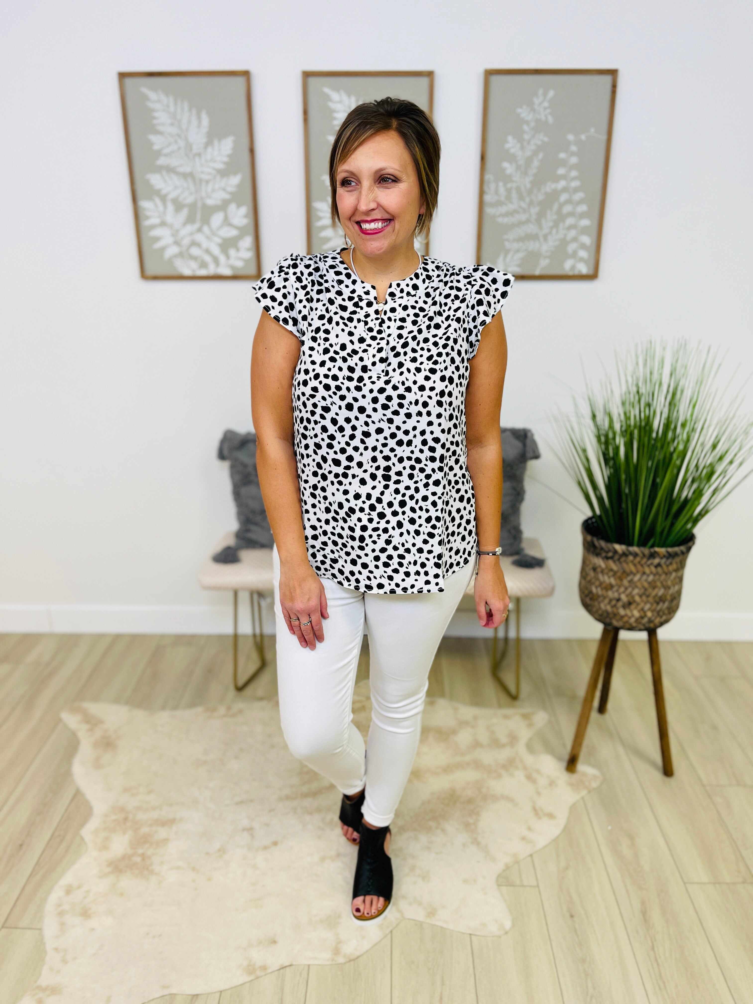 PLUS/REG Betty's White Skinny Jeans
