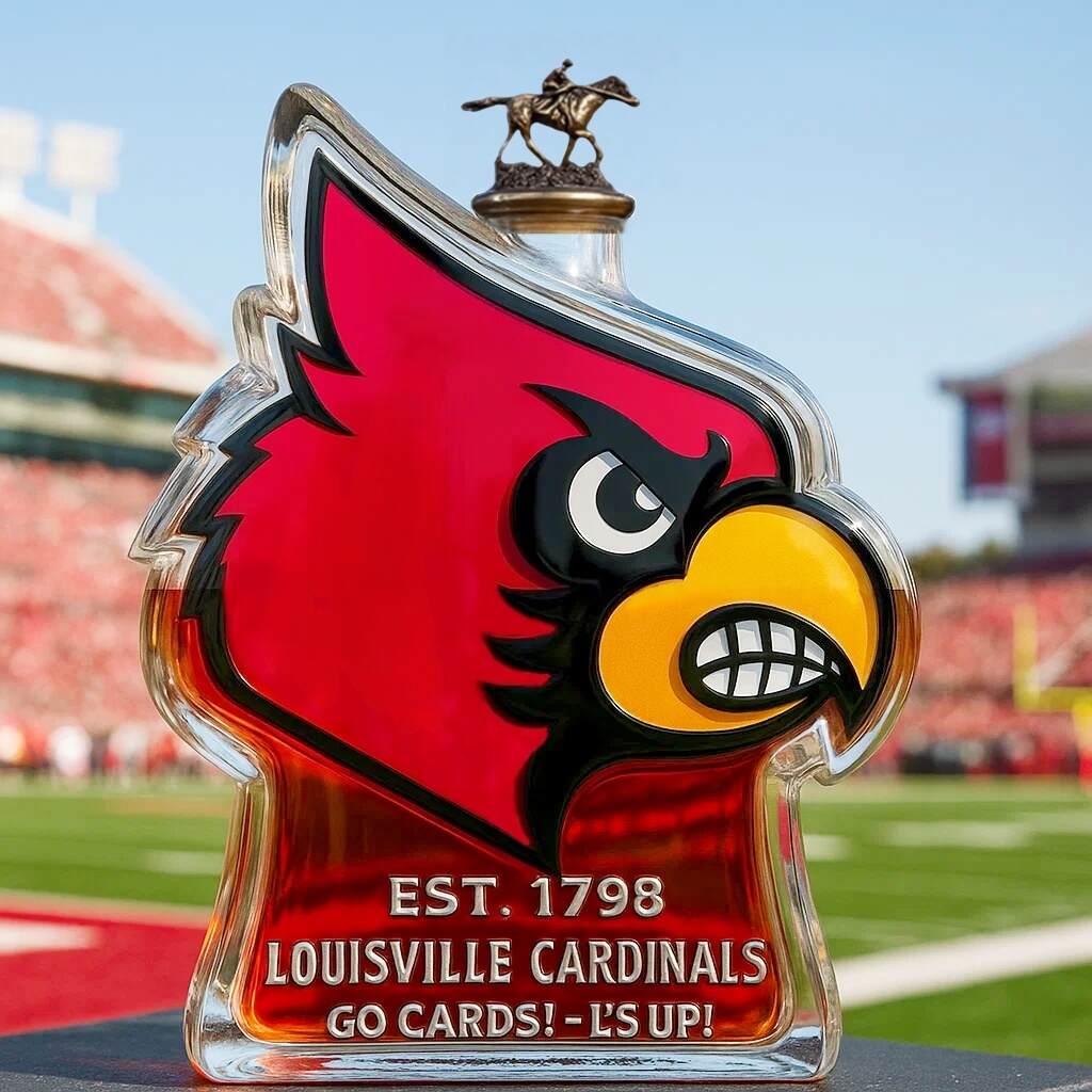 Louisville Cardinals Limited Edition Whisky Bottle