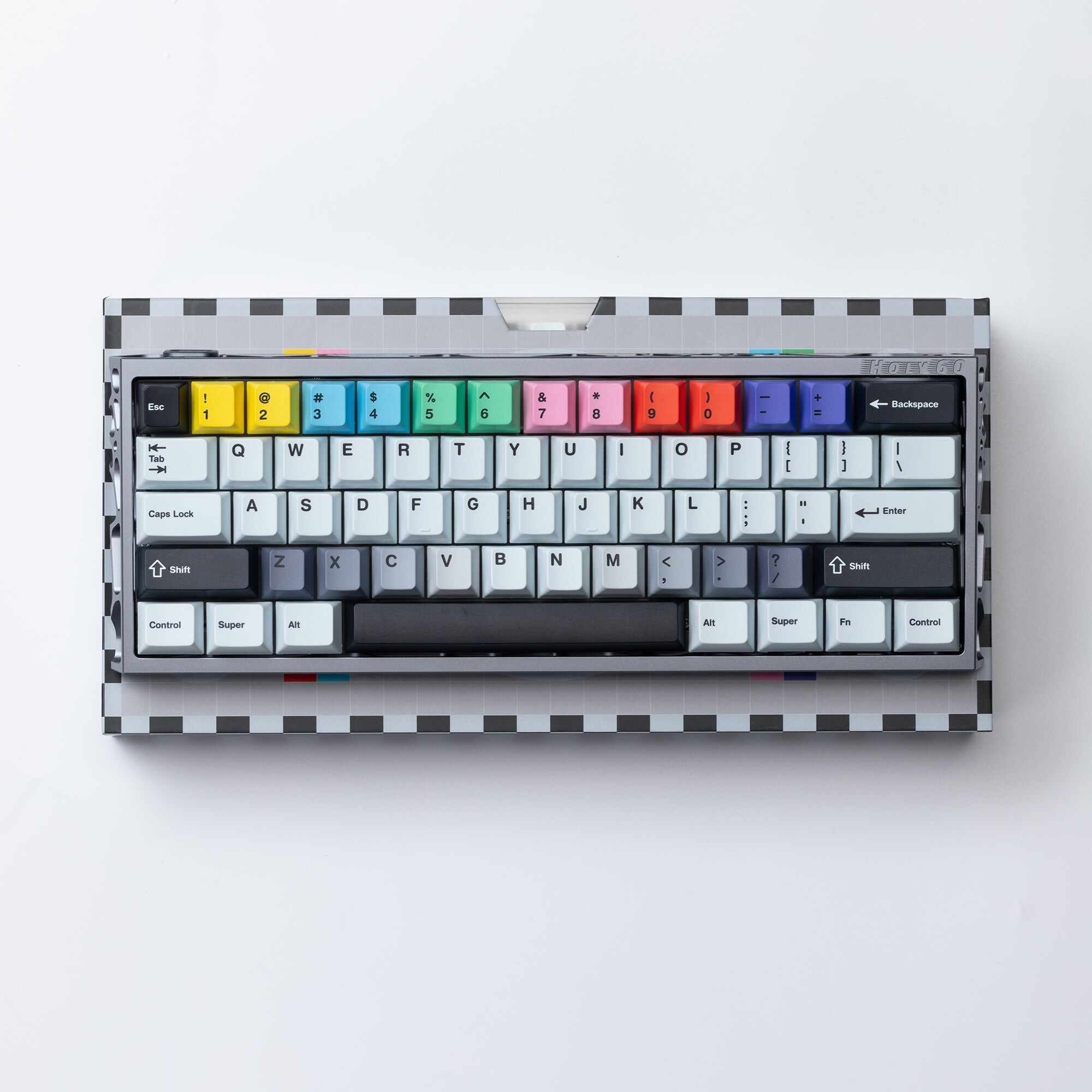 Ready to use Holy60 Keyboard Dark Gray with PBTfans No Signal