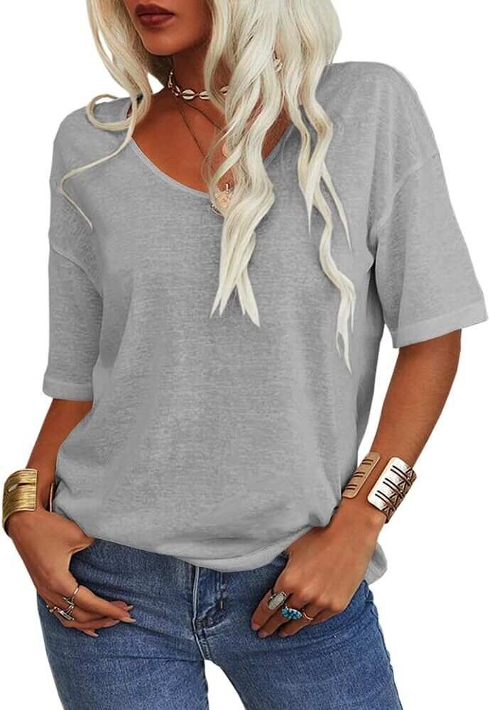 FINAL SALE⚡Summer Casual Half Sleeve T-shirt Basic Tops (Multiple Colors)