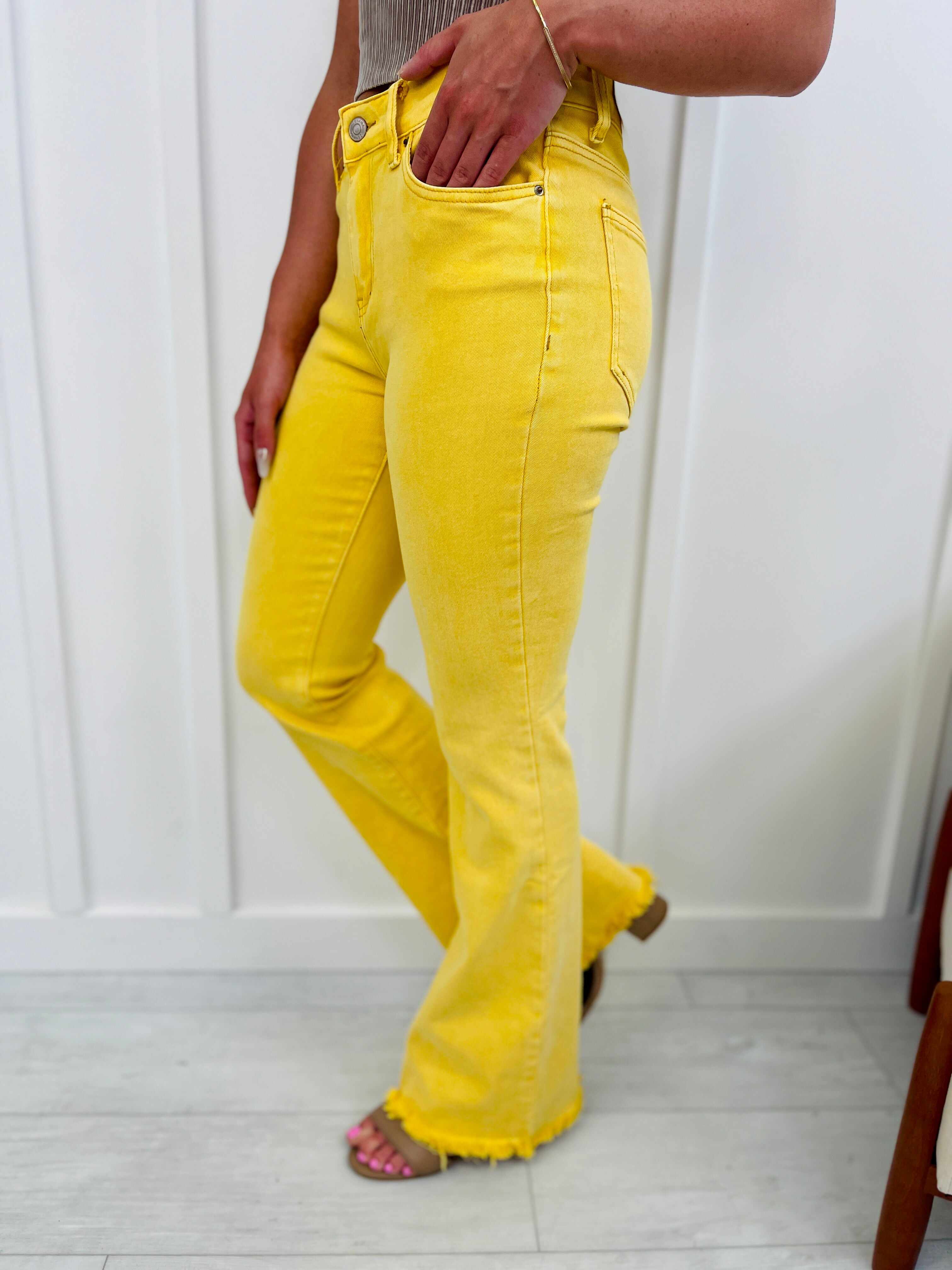 DOORBUSTER! Hello Sunshine Flare Jeans