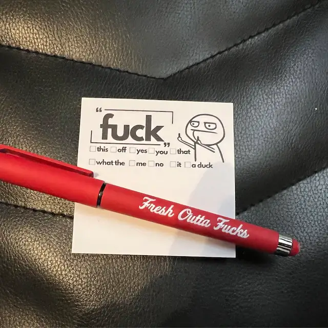 WACKY PAD AND PEN - SNARKY GIFT🎁