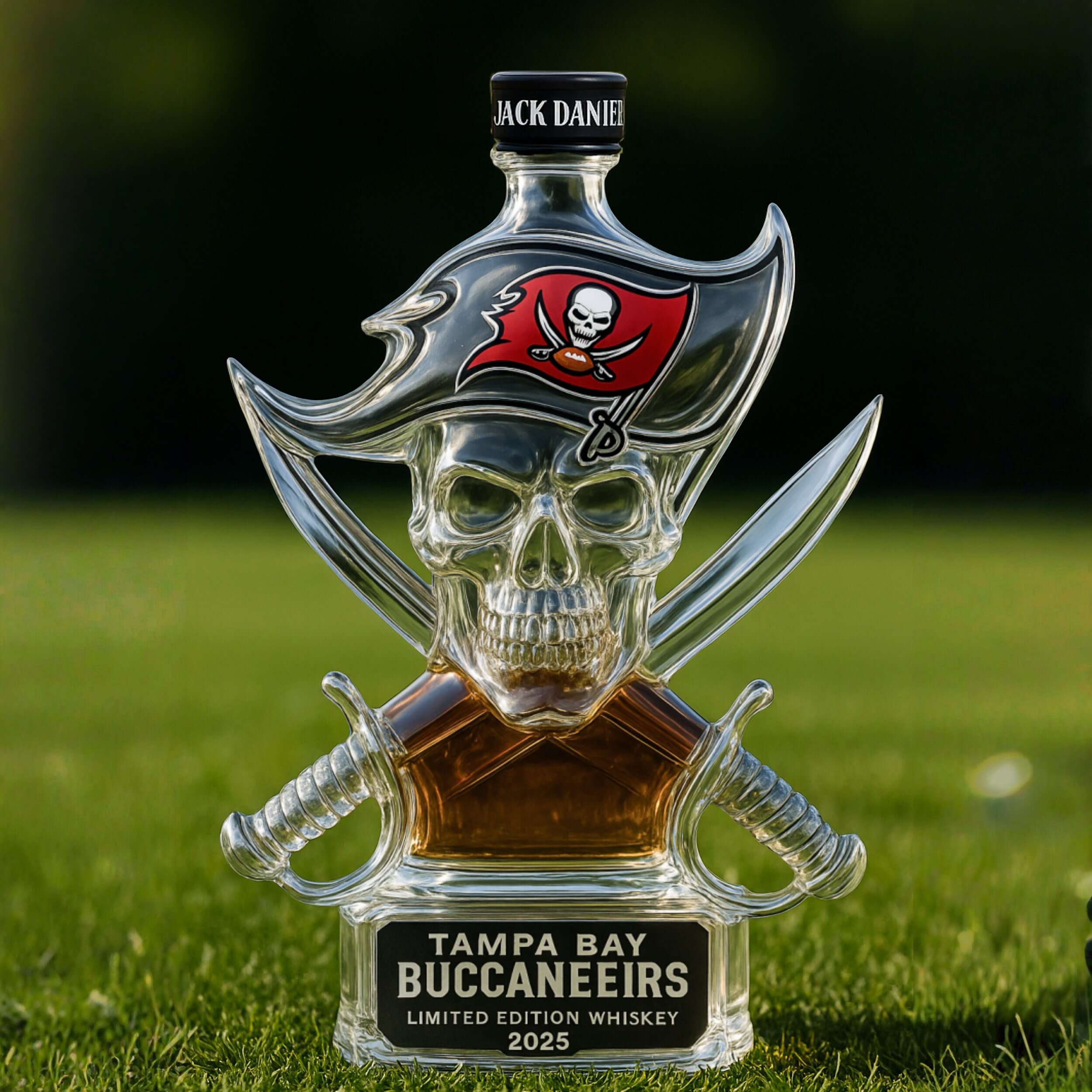 Tampa Bay Buccaneers Whiskey Bottle