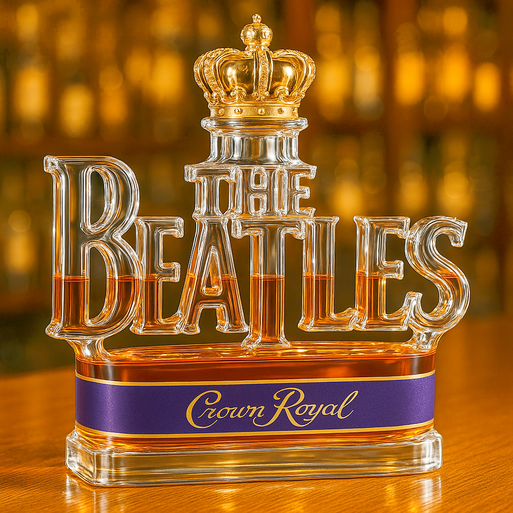 The Beatles 65th Anniversary Whiskey Bottle
