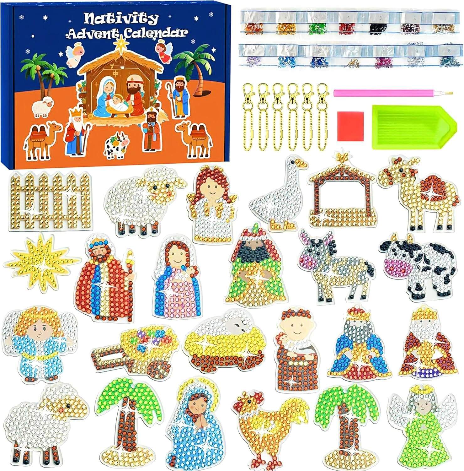 Nativity Advent Calendar Diamond Art Kit