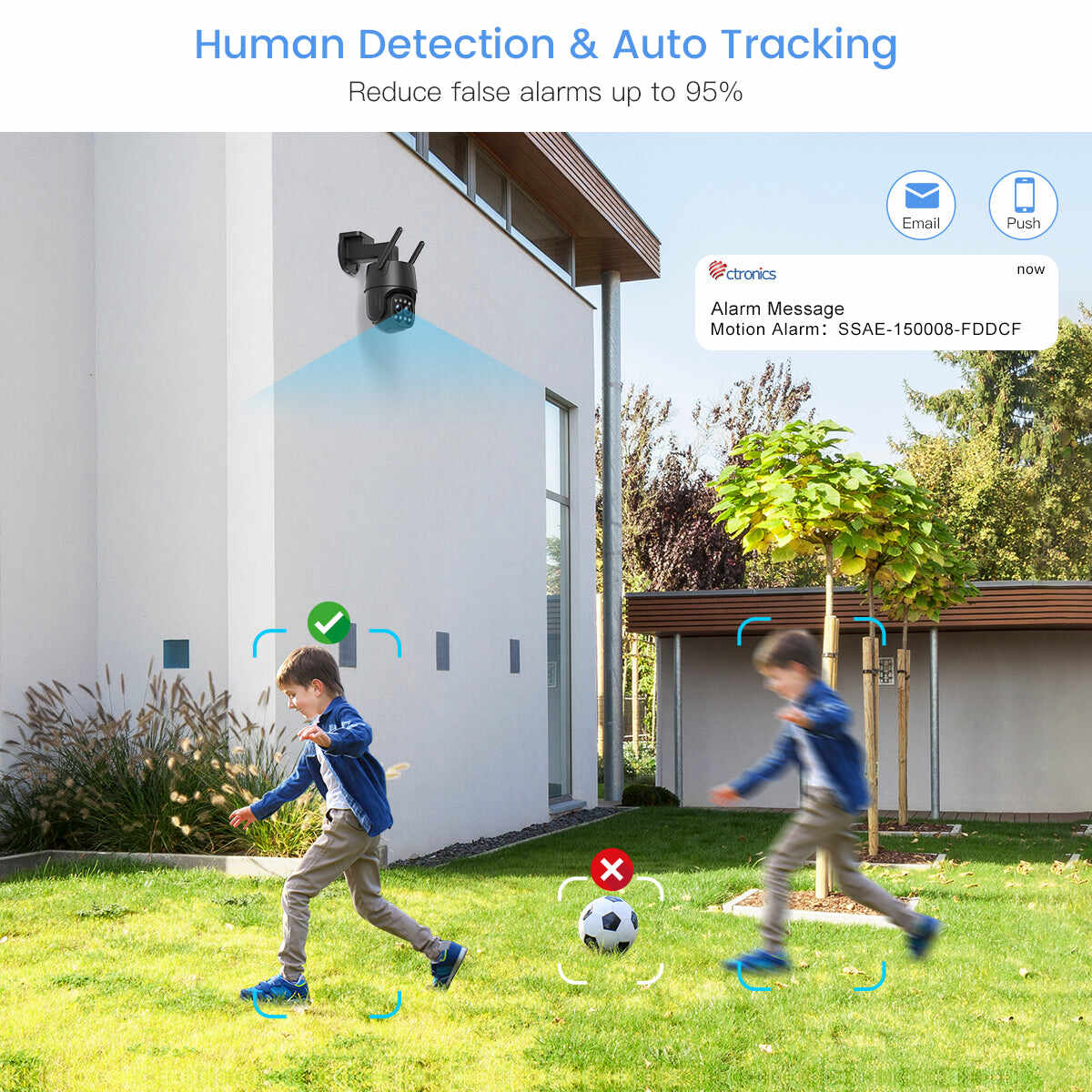 【2nd item $29.99】Smart 2K 4MP Indoor/Outdoor Camera Dual Lens and 6X Hybrid Zoom & 5G/2.4GHz wifi