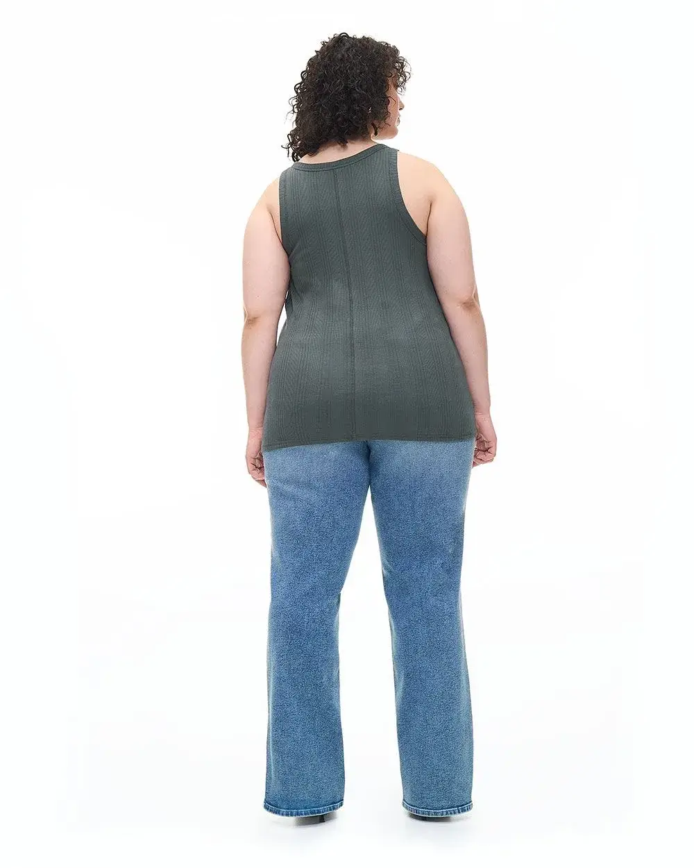 Rib Knit Halter Tank Top - Addition Elle - PENN. Essentials